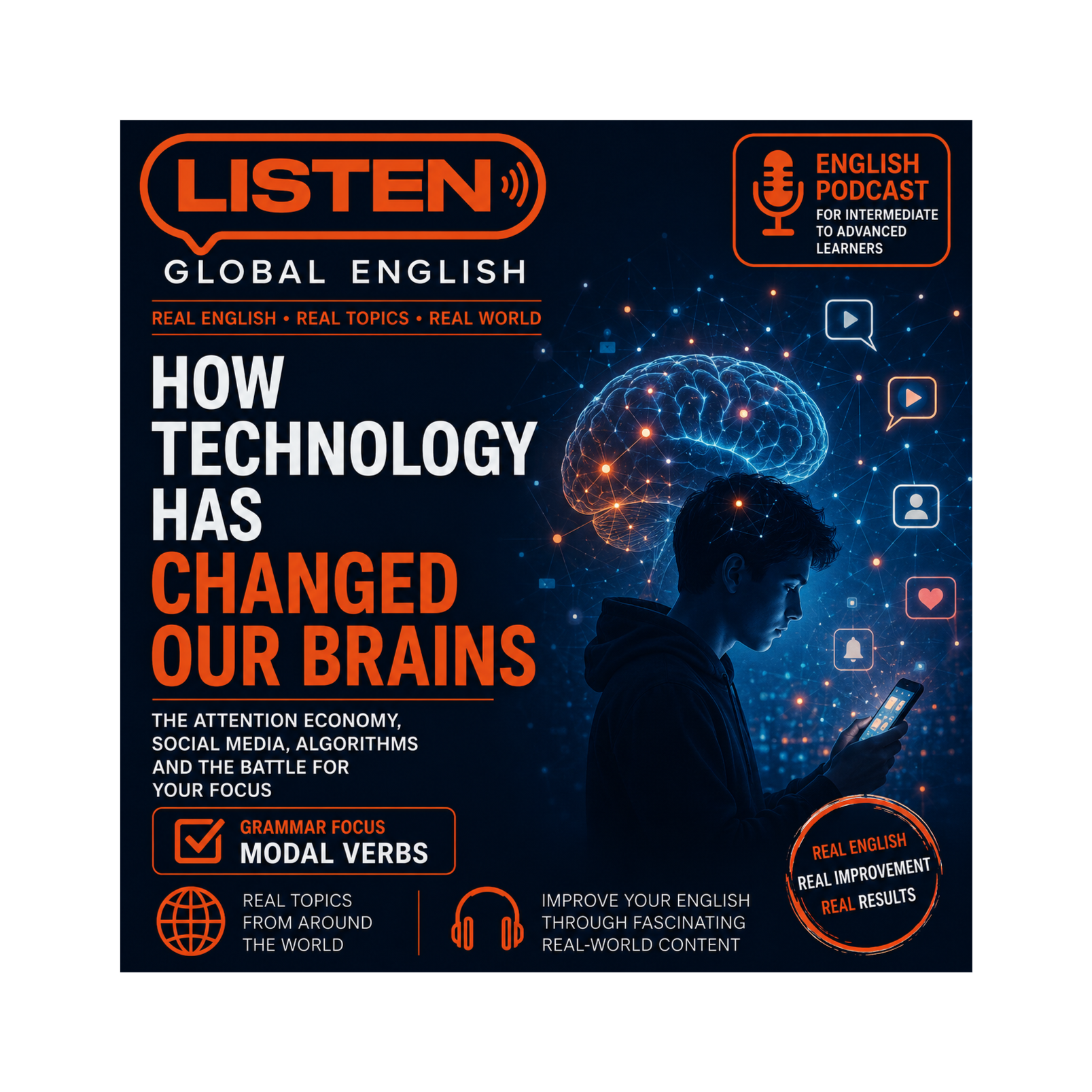 How Technology Has Changed Our Brains - MODAL VERBS episode artwork