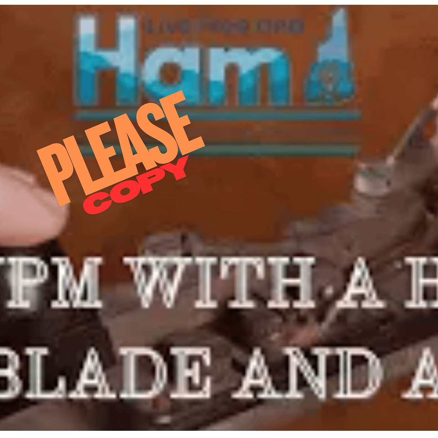 PLEASE COPY -  20 WPM with a Hacksaw Blade and a Nail