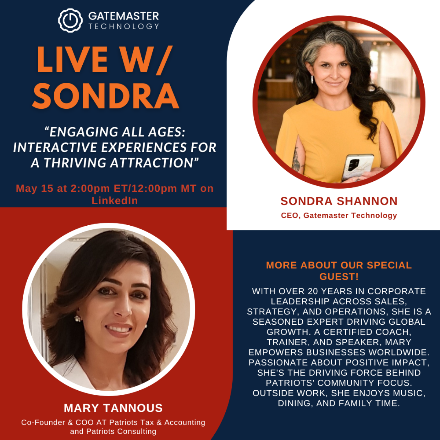Live with Sondra