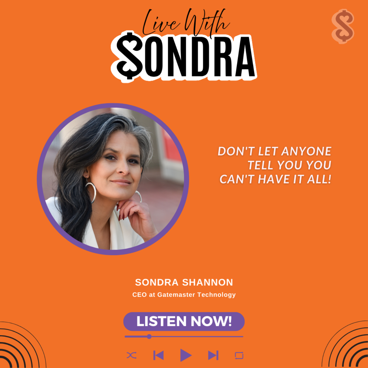Live with Sondra