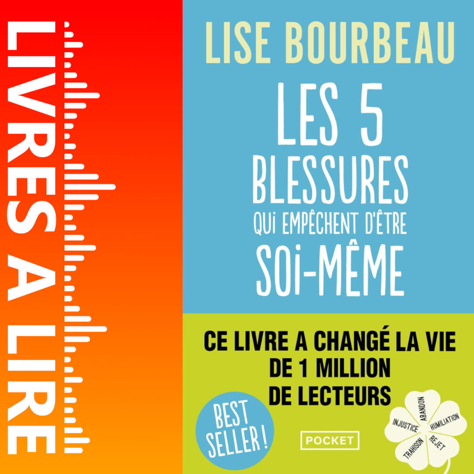 Les cinq blessures qui empêchent d'être soi-même : Rejet, abandon, humiliation, trahison, injustice de Lise Bourbeau - Livre - Résumé et analyse episode artwork