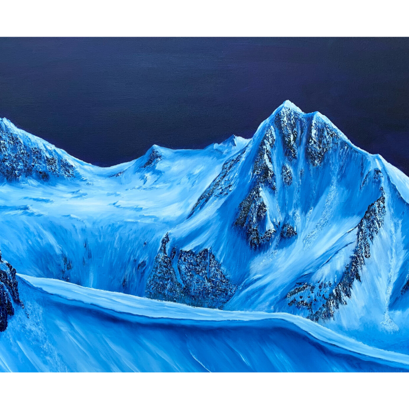 "Overlord Mountain & Fissile Peak - Whistler BC" Painting by artist Graham Watts