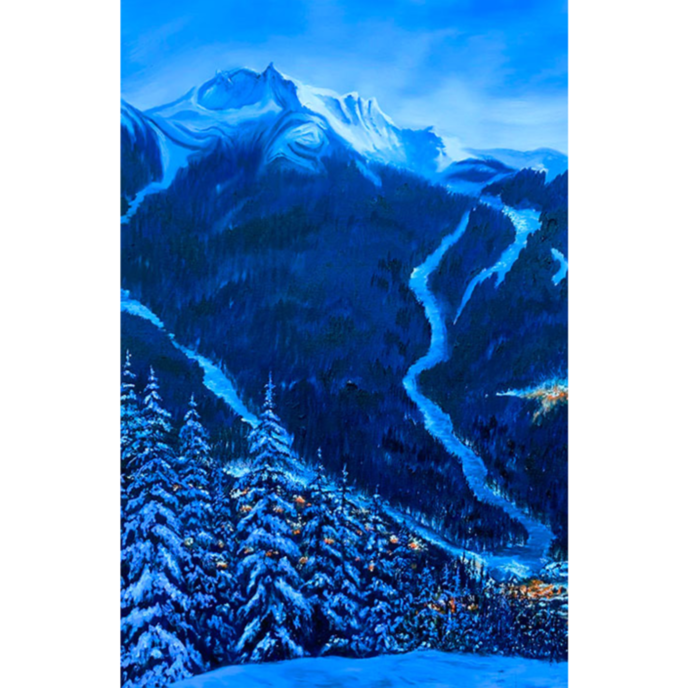 "Peak to Creek - Whistler, BC" Painting by artist Graham Watts