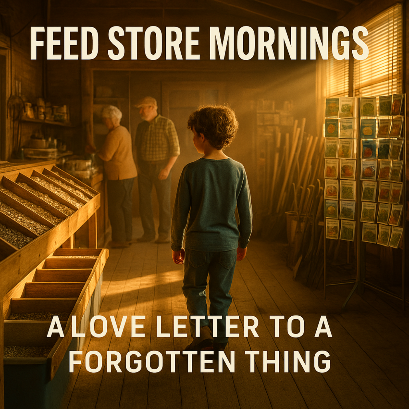 Feed Store Mornings - Golden Light, Barrels of Grain, and Grandparents’ Hands