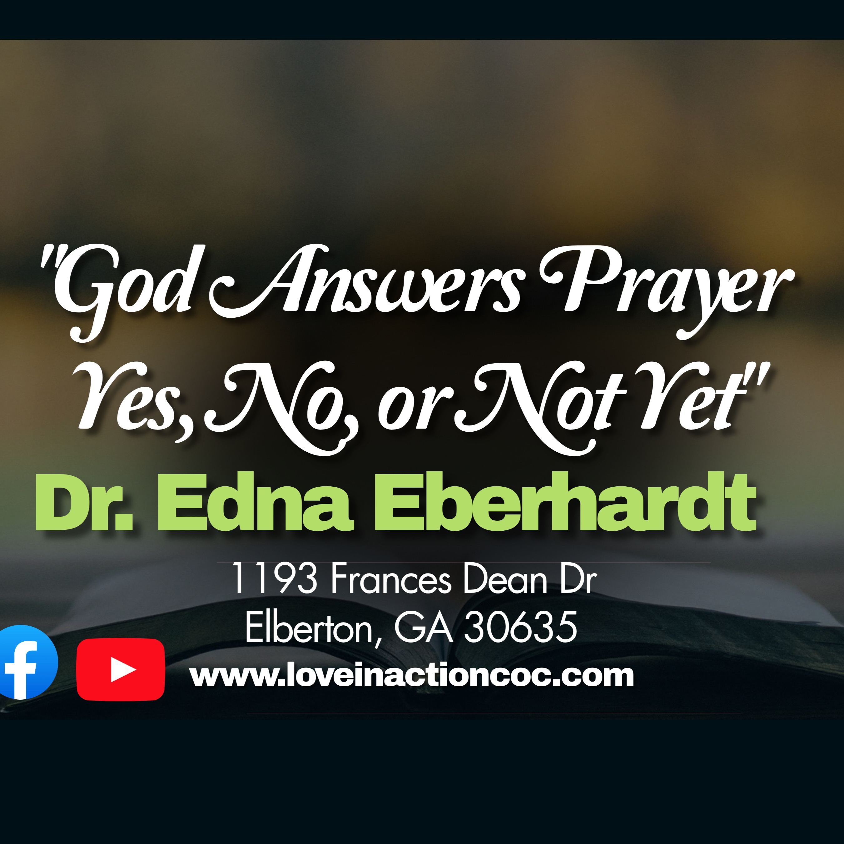 God Answers Prayer Yes, No, or Not Yet episode artwork