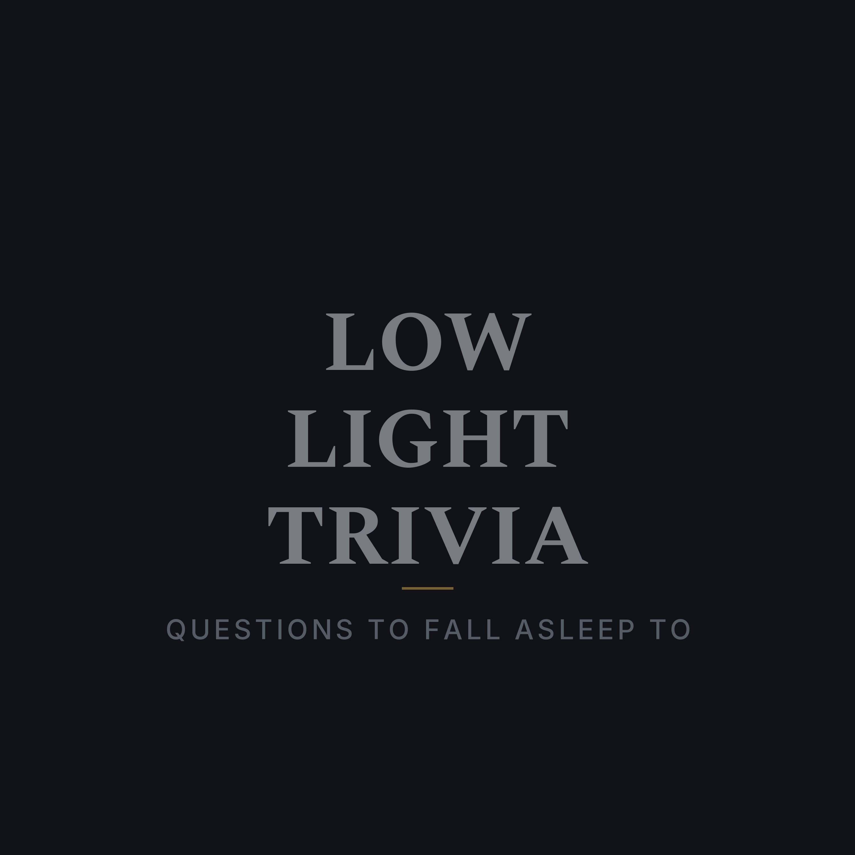 Low Light Trivia podcast artwork