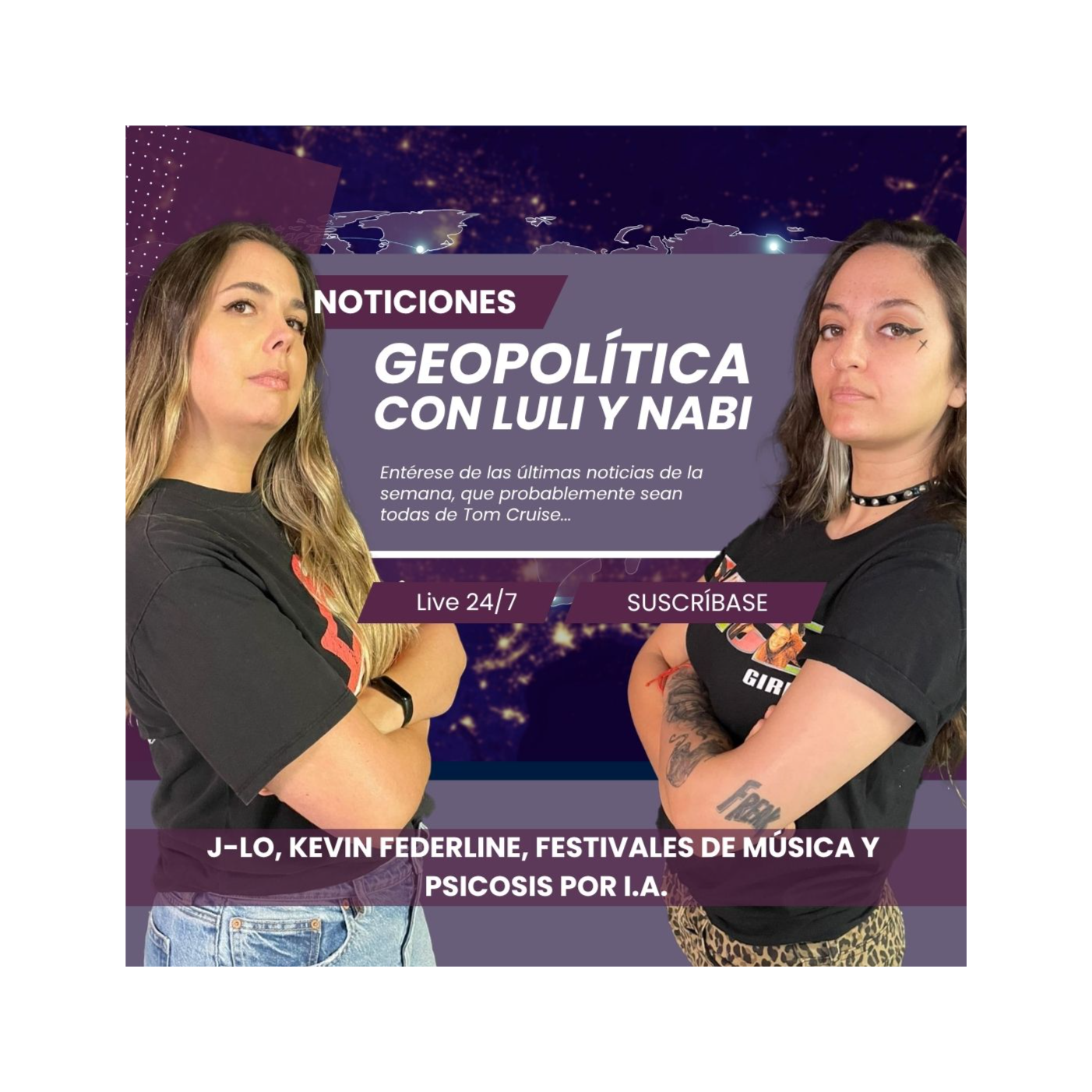Geopolítica: J-Lo, Kevin Federline, Festivales de Música y psicosis por I.A.
