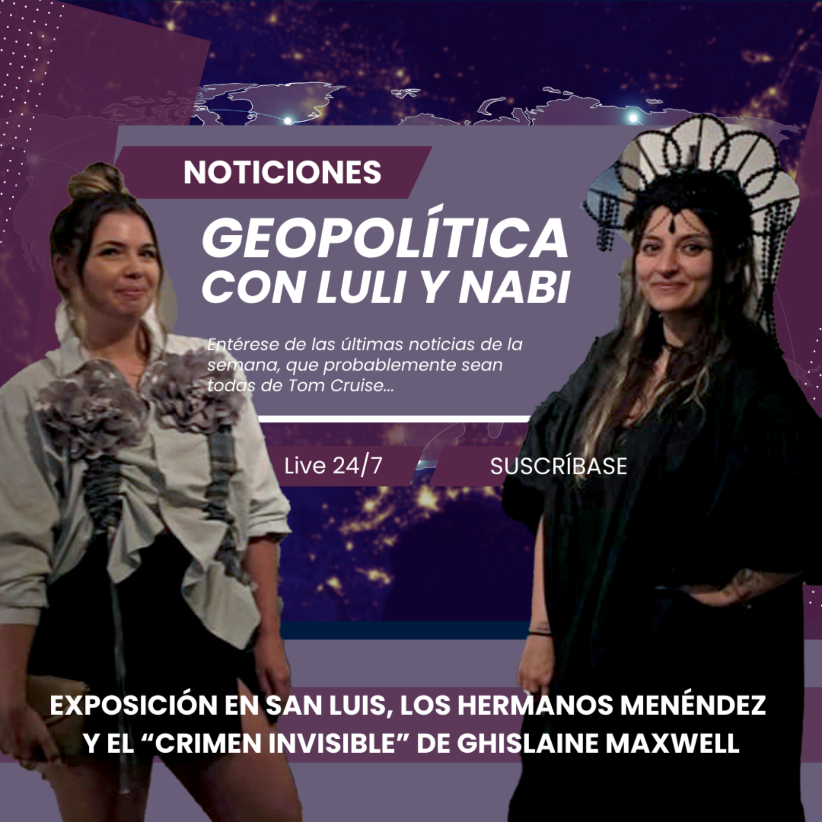 Geopolítica: Expo en San Luis, los hermanos Menéndez y el "crimen invisible" de Ghislaine Maxwell