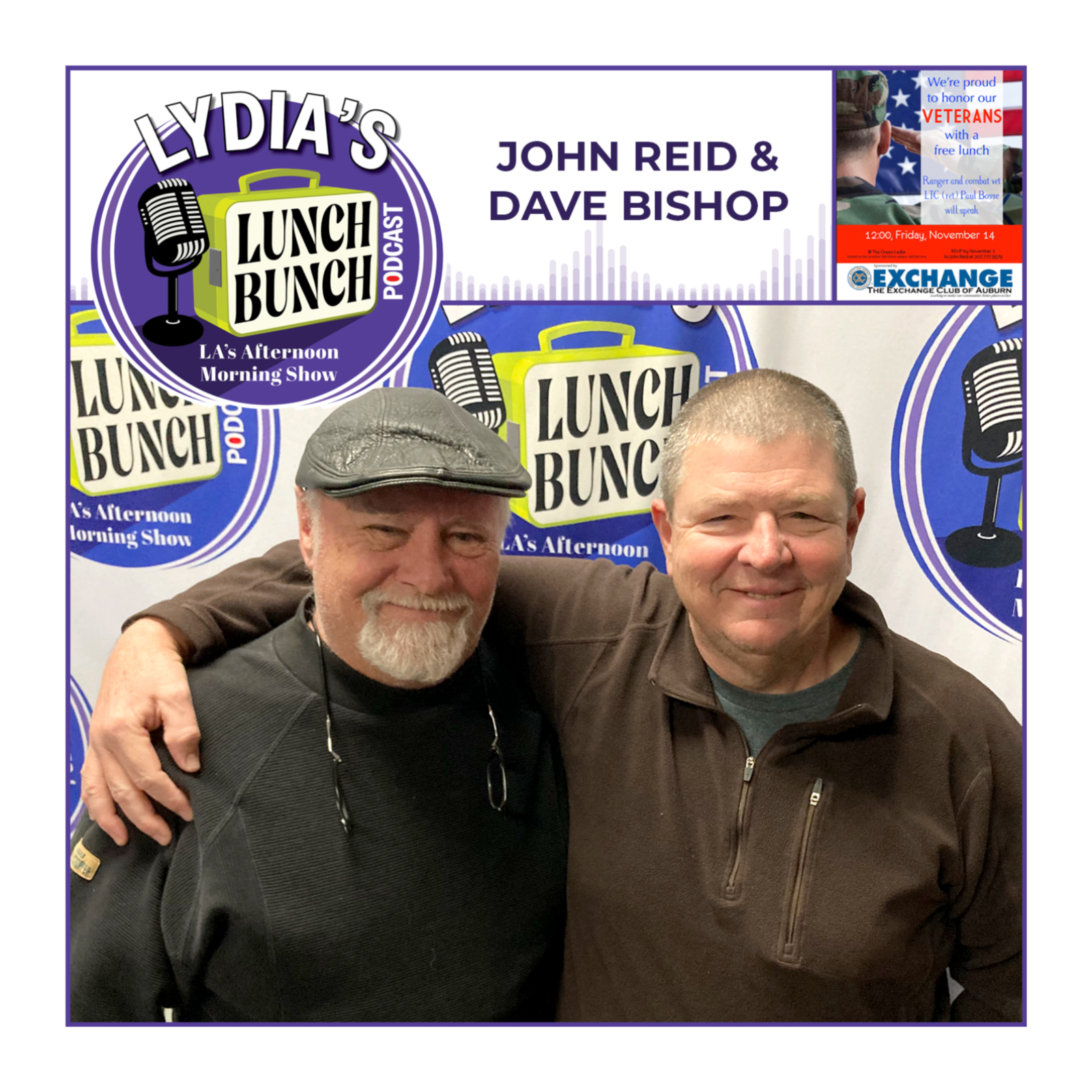 Dave Bishop & John Reid - Exchange Club Veterans Luncheon