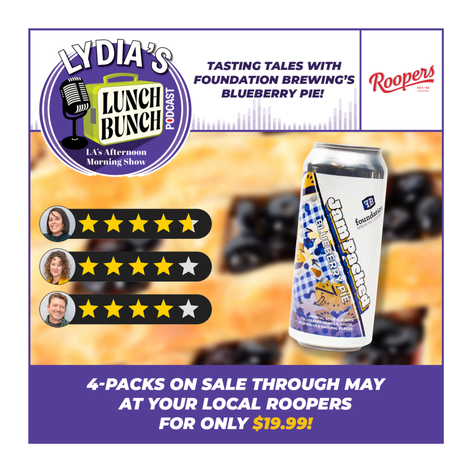 Tasting Tales with Foundation Brewing's Blueberry Pie episode artwork