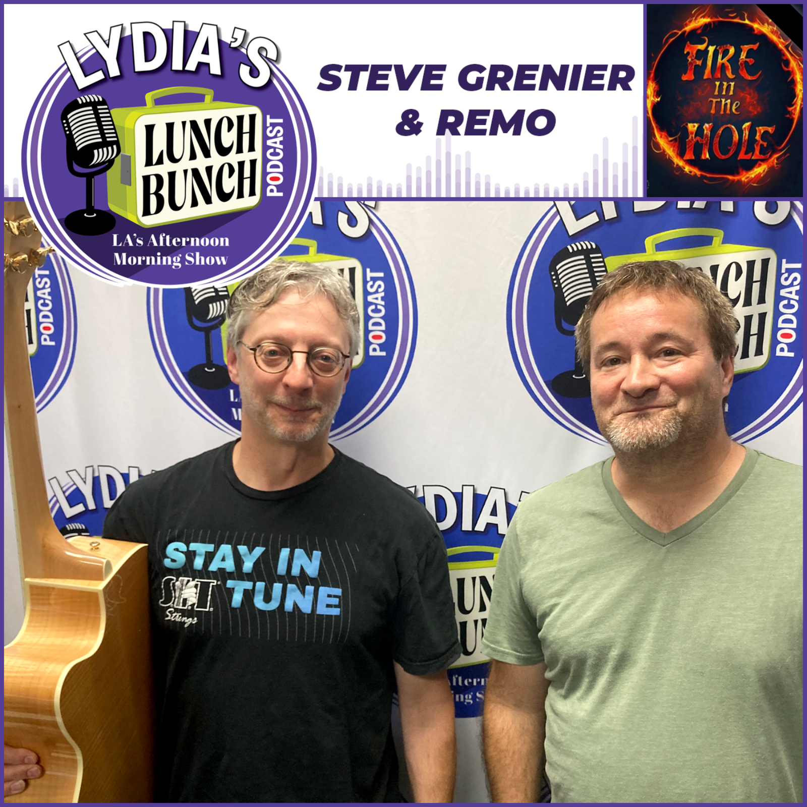 Steve Grenier and Remo - Fire in the Hole episode artwork