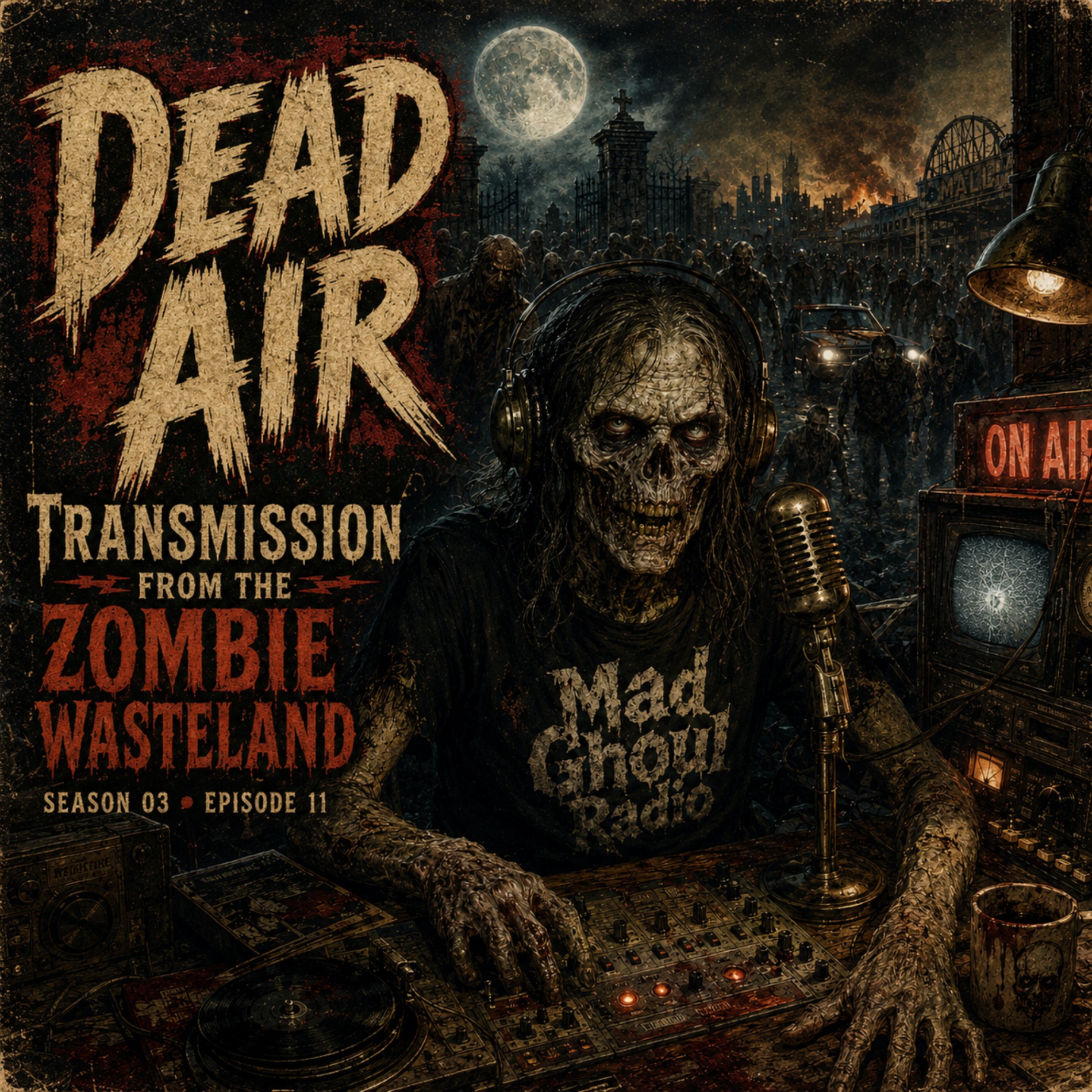Season 03 - Episode 11 - Mad Ghoul Radio - Dead Air: Transmission from the Zombie Wasteland (Mad Ghoul Macabre Mix) episode artwork