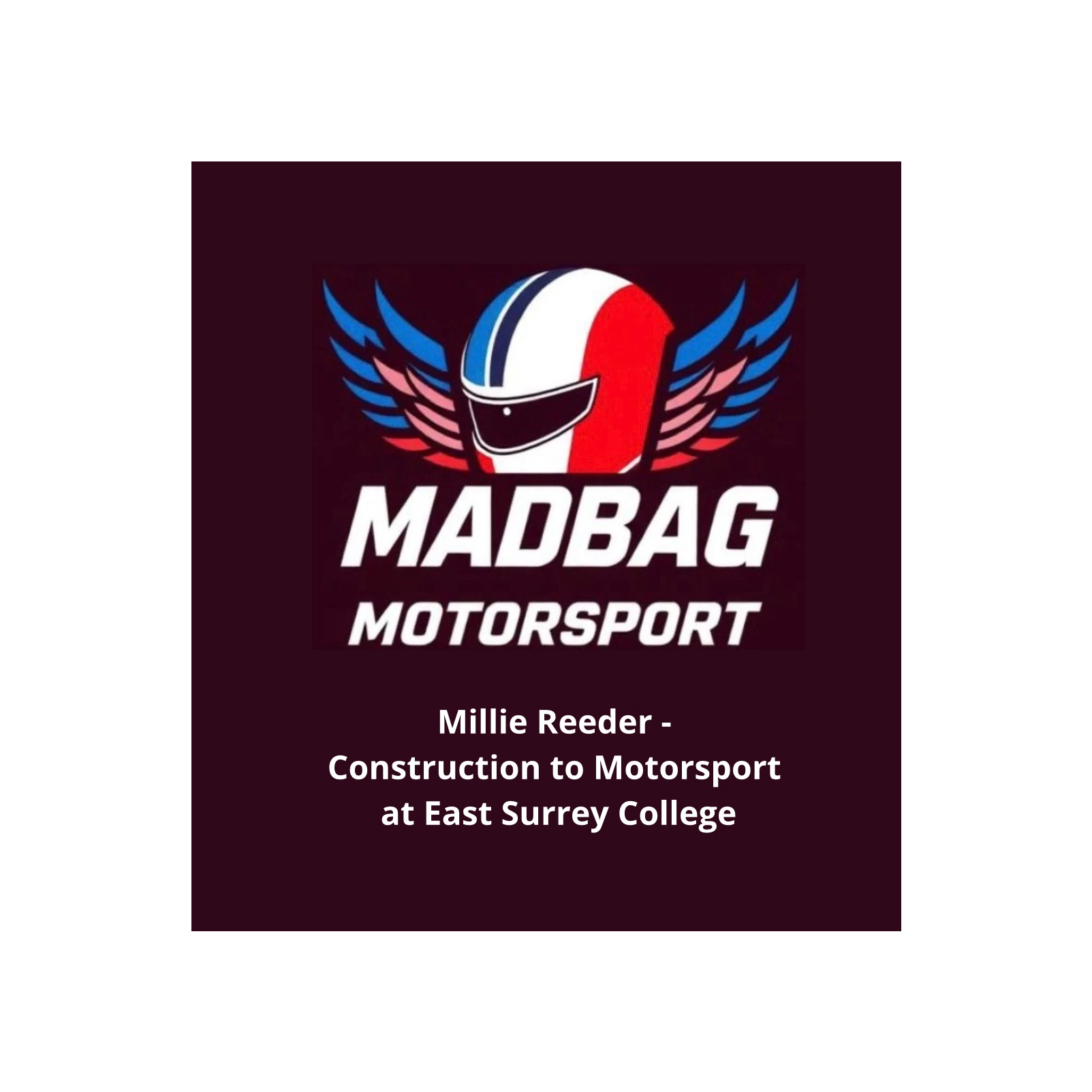S2 Episode 4 : Millie Reader - Motorsport and Racing at East Surrey College episode artwork