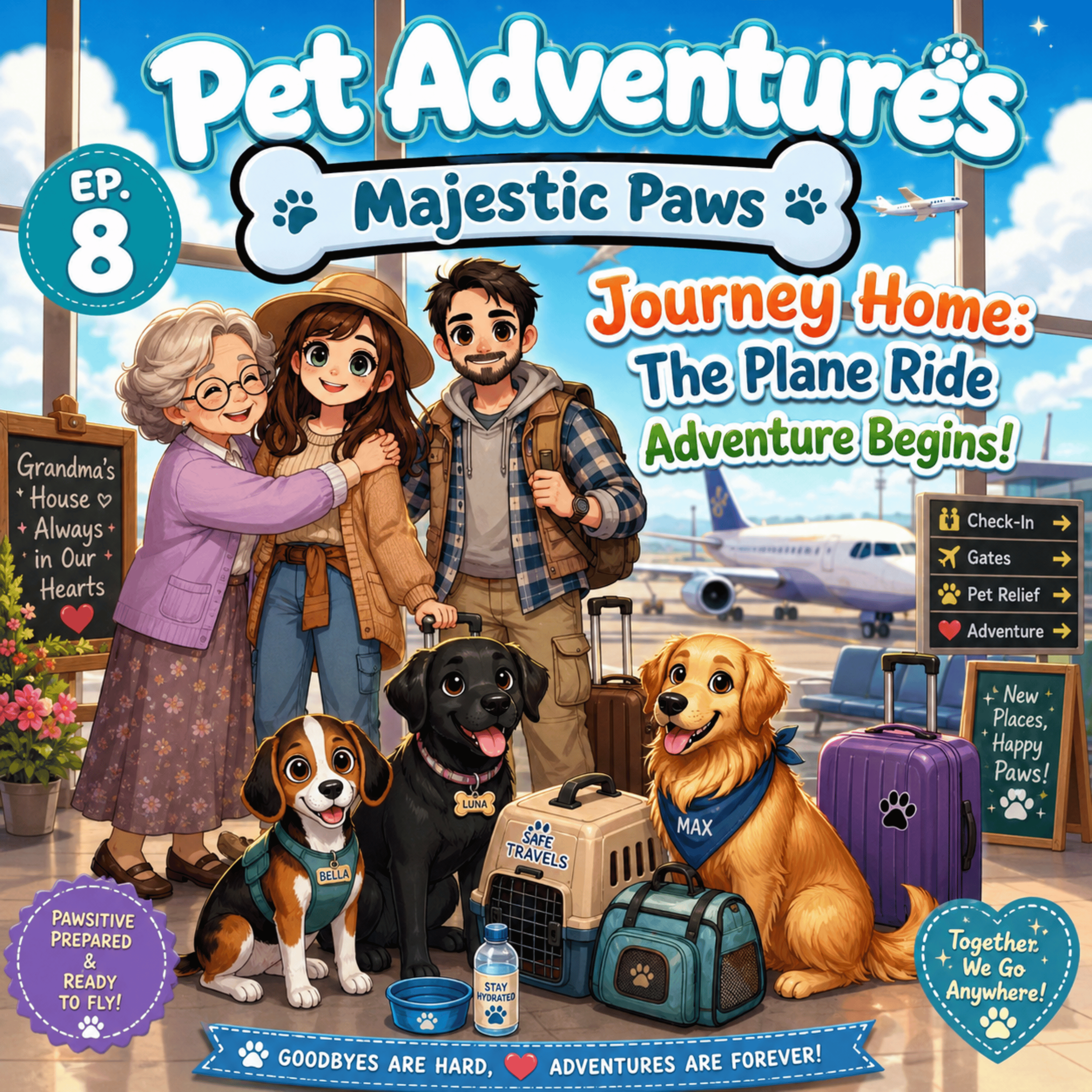 Journey Home: The Plane Ride Adventure Begins! episode artwork
