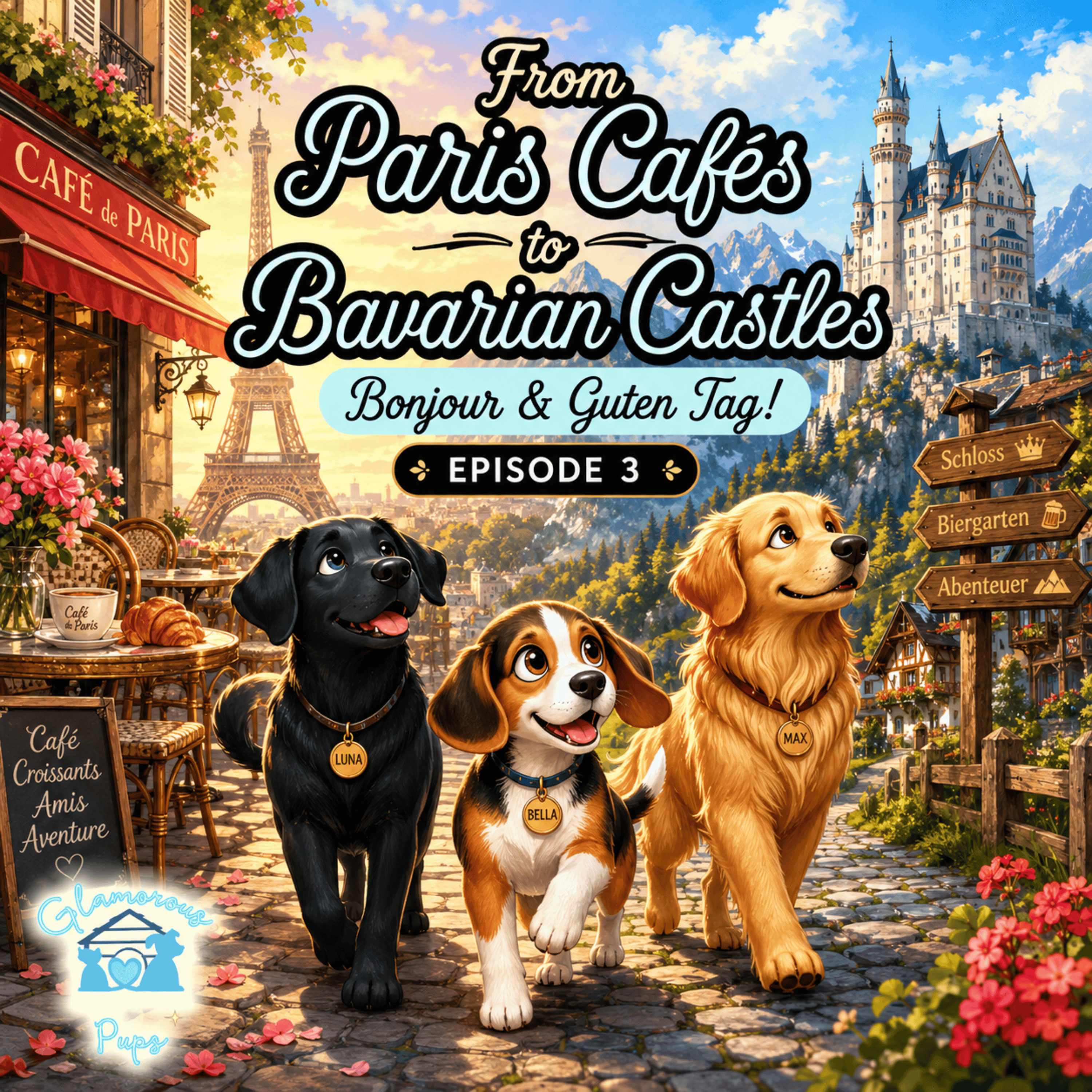 From Paris Cafés to Bavarian Castles: Bonjour & Guten Tag! episode artwork