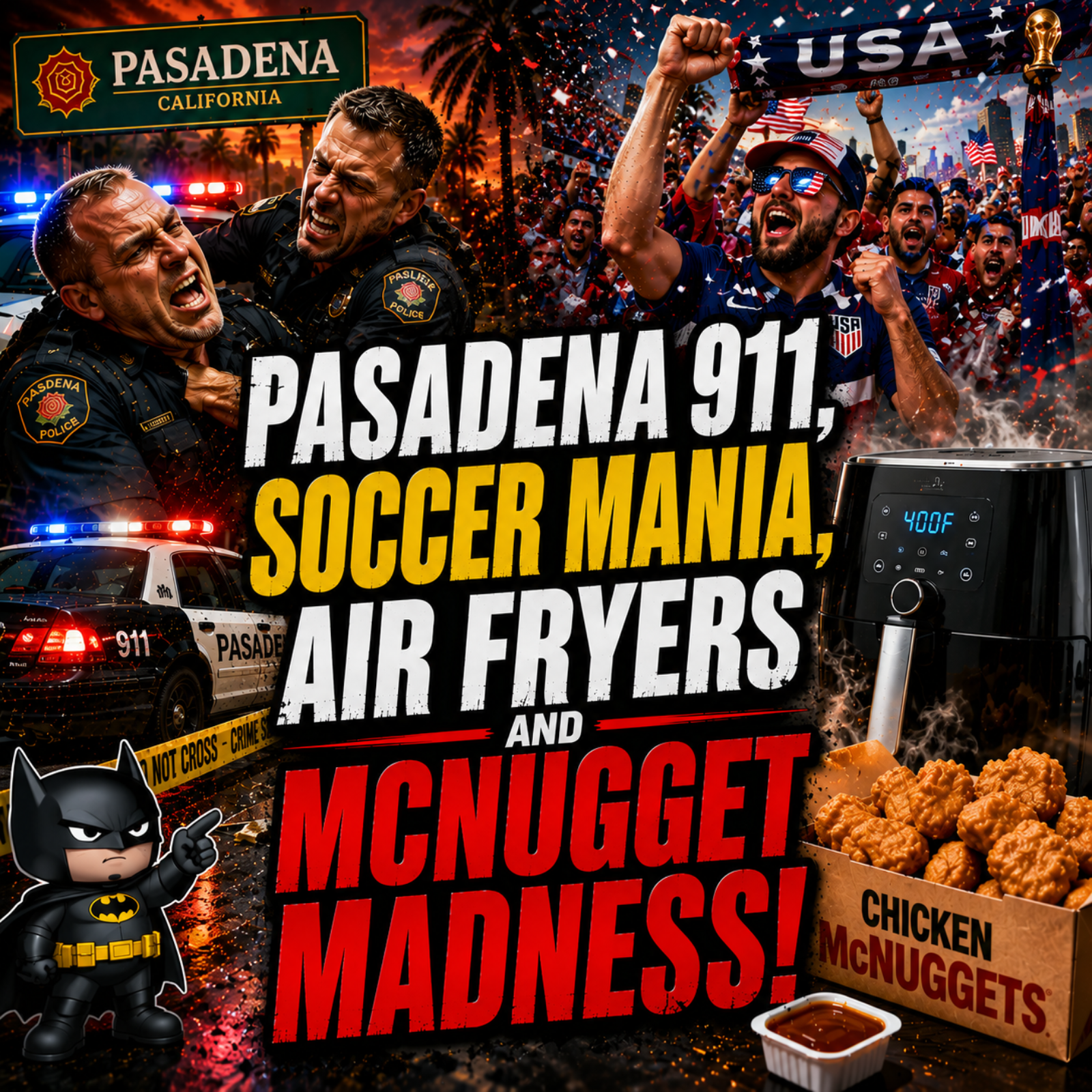 Pasadena 911, Soccer Mania, Air Fryers and McNugget Madness! episode artwork