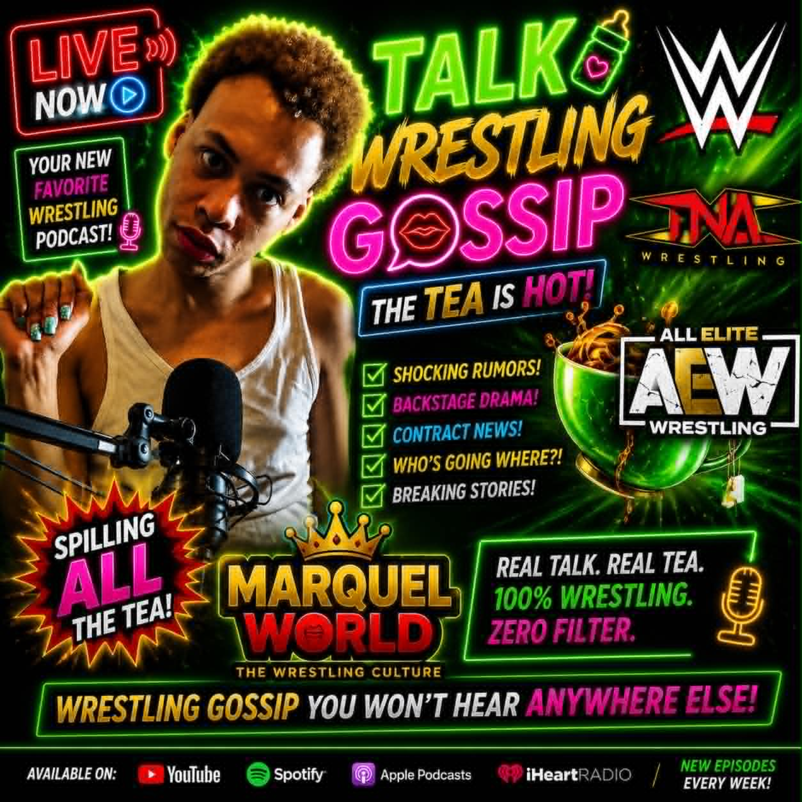Marquelworld Wrestling Tea | Week of June 1st ‼️ episode artwork