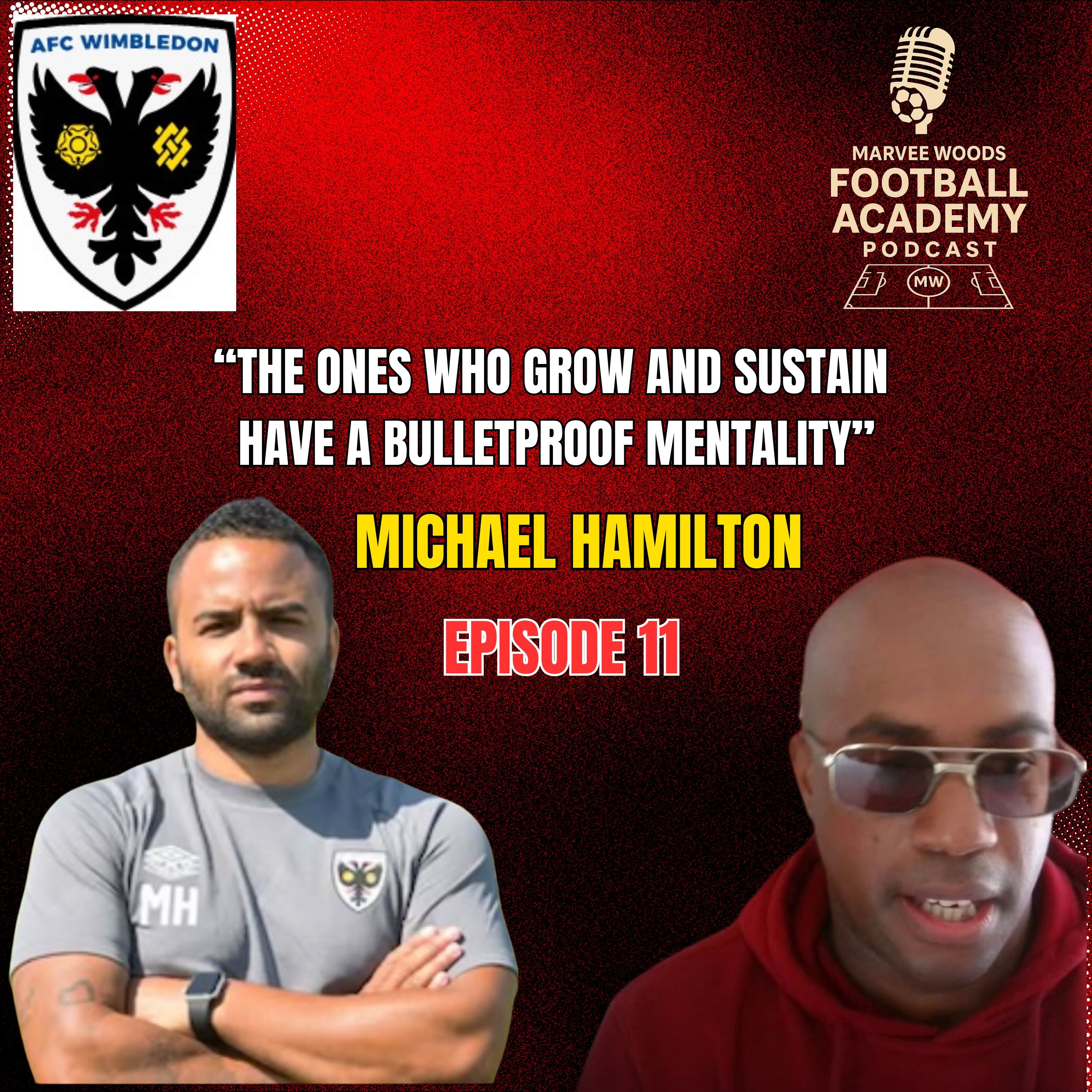 AFC Wimbledon Academy Manager - Michael Hamilton ("The ones who grow and sustain, have a bulletproof mentality" - Episode 11 snippet")