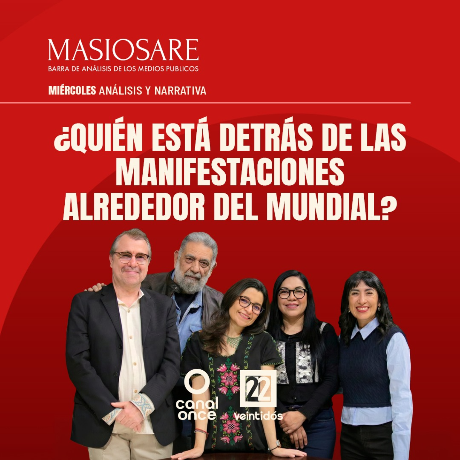 MASIOSARE - ¿QUIÉN ESTÁ DETRÁS DE LAS MANIFESTACIONES ALREDEDOR DEL MUNDIAL? episode artwork
