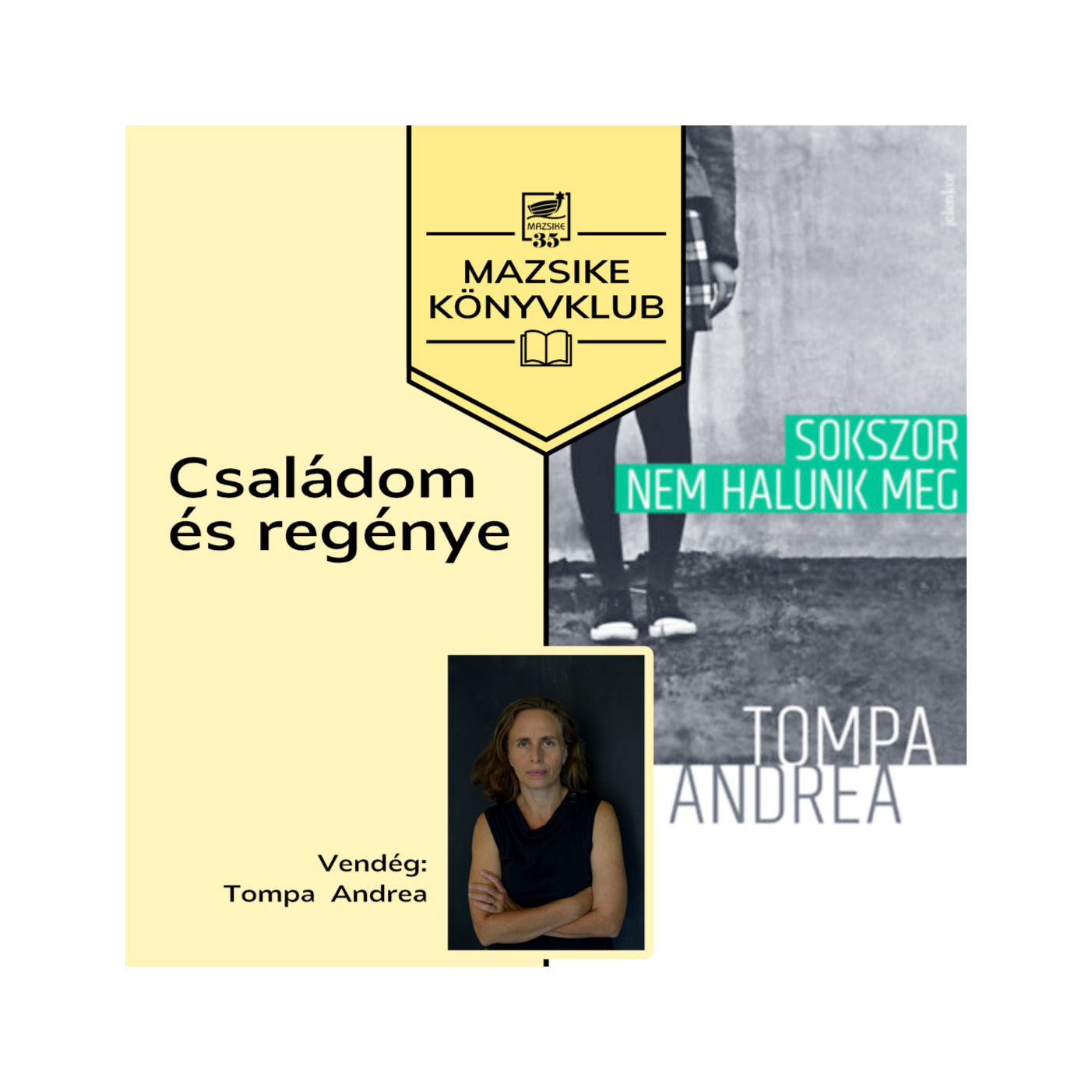 Családom és regénye - Tompa Andrea: Sokszor nem halunk meg episode artwork