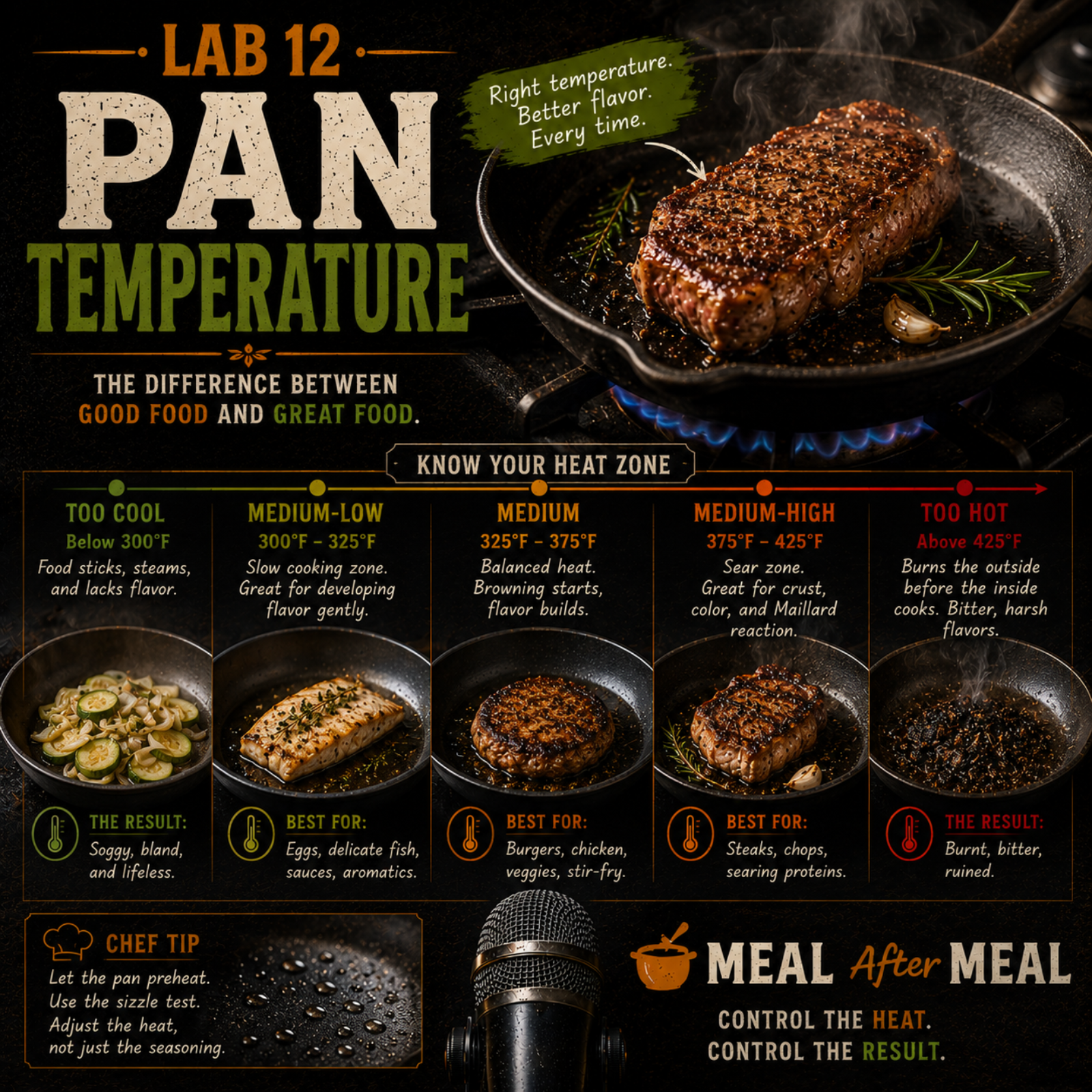 Lab 12: Pan Temperature, The Difference Between Good Food And Great Food episode artwork