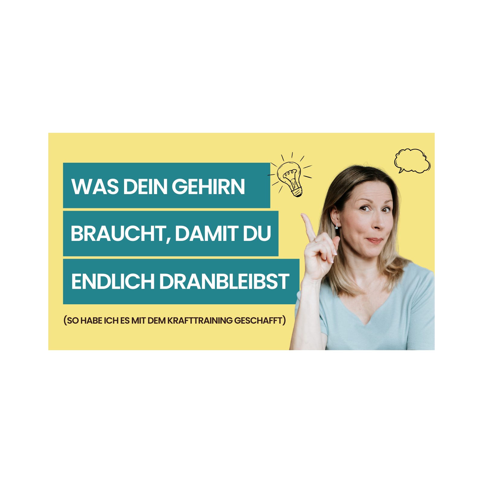 Was dein Gehirn braucht, damit du endlich dranbleibst (so habe ich es mit dem Krafttraining geschafft) episode artwork