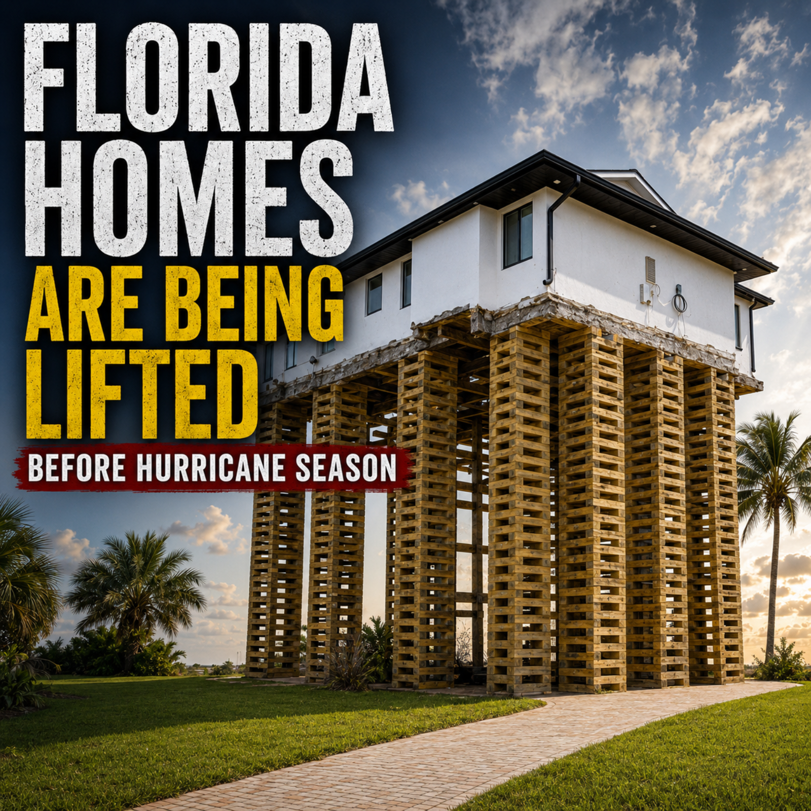 Florida Homes Are Being Lifted Into the Sky Before Hurricane Season