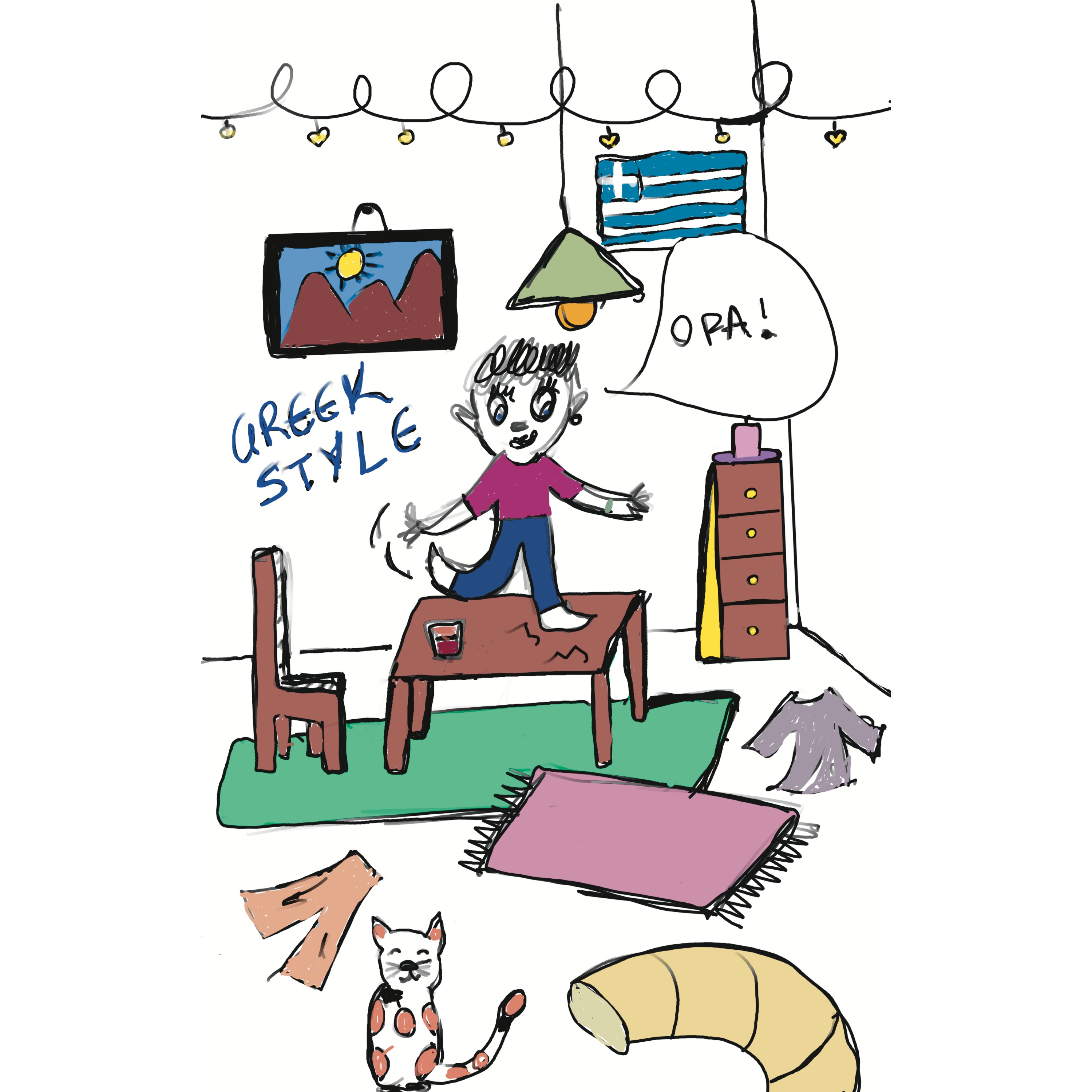 Mia the Greek podcast artwork
