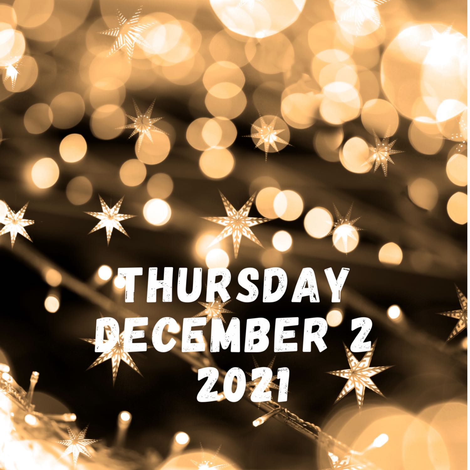 Today's Outgoing Phone Message:  Thursday, December 2, 2021