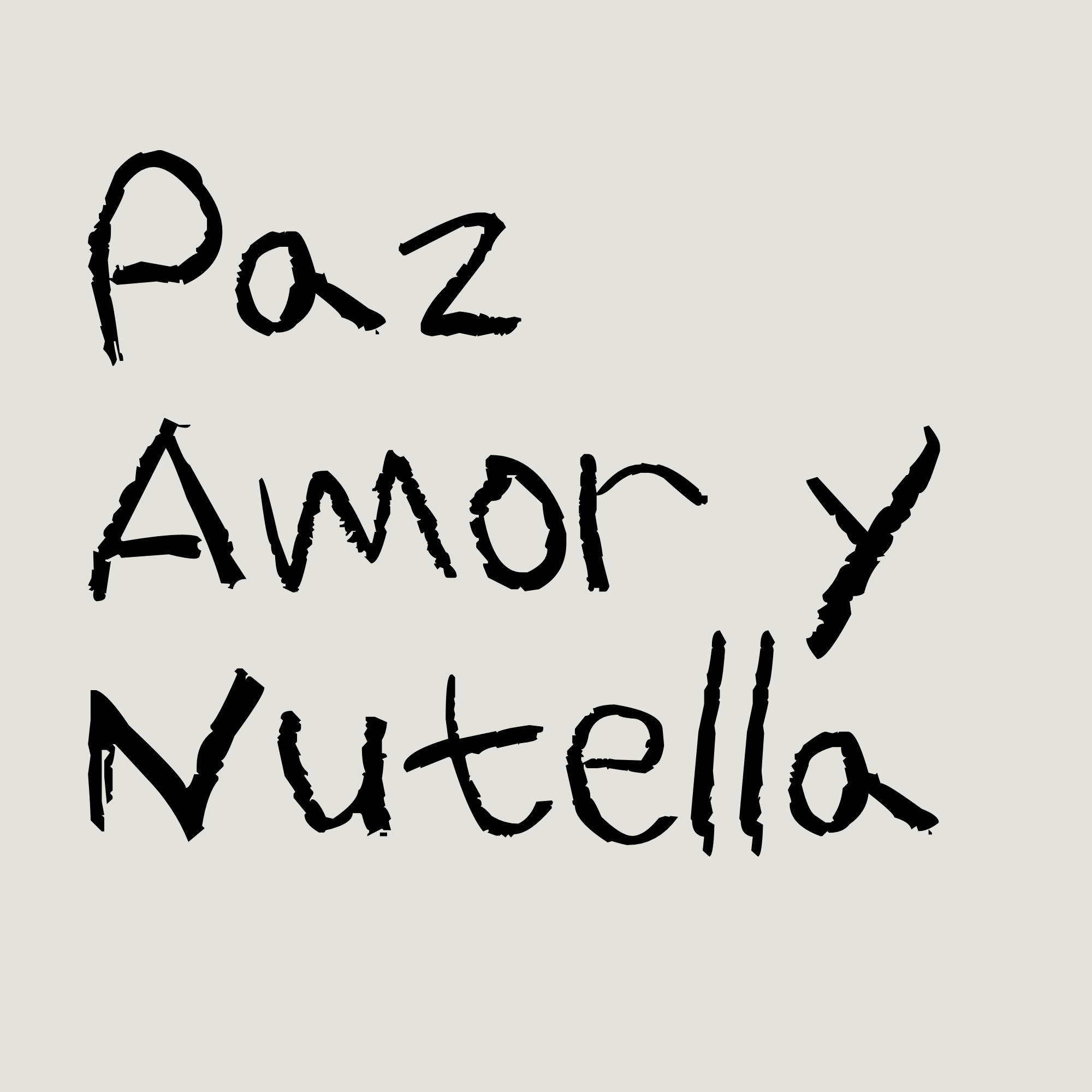 Paz, Amor y Nutella