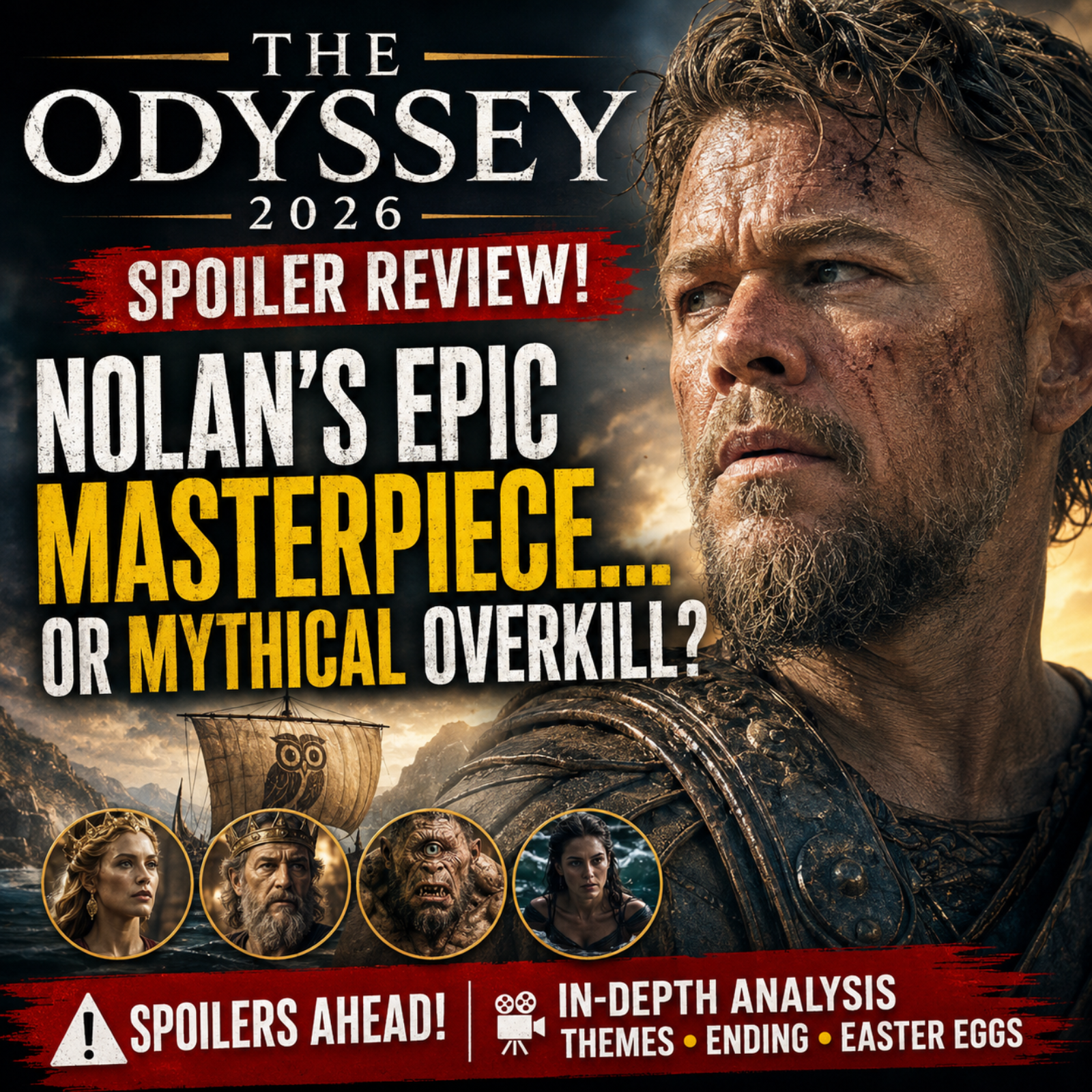 The Odyssey (2026) SPOILER Review: Christopher Nolan's Greatest Movie Yet? episode artwork