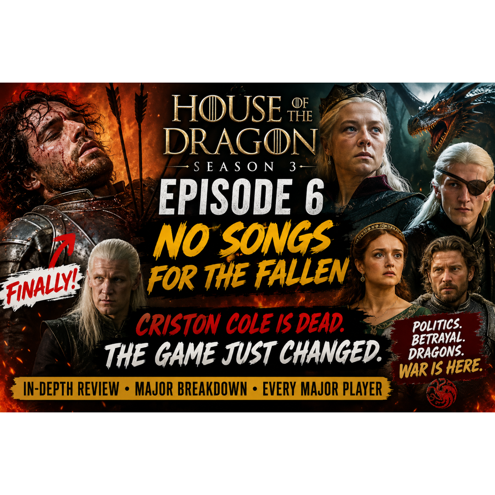 No Songs for the Fallen: House of the Dragon Finally Pulls the Trigger episode artwork
