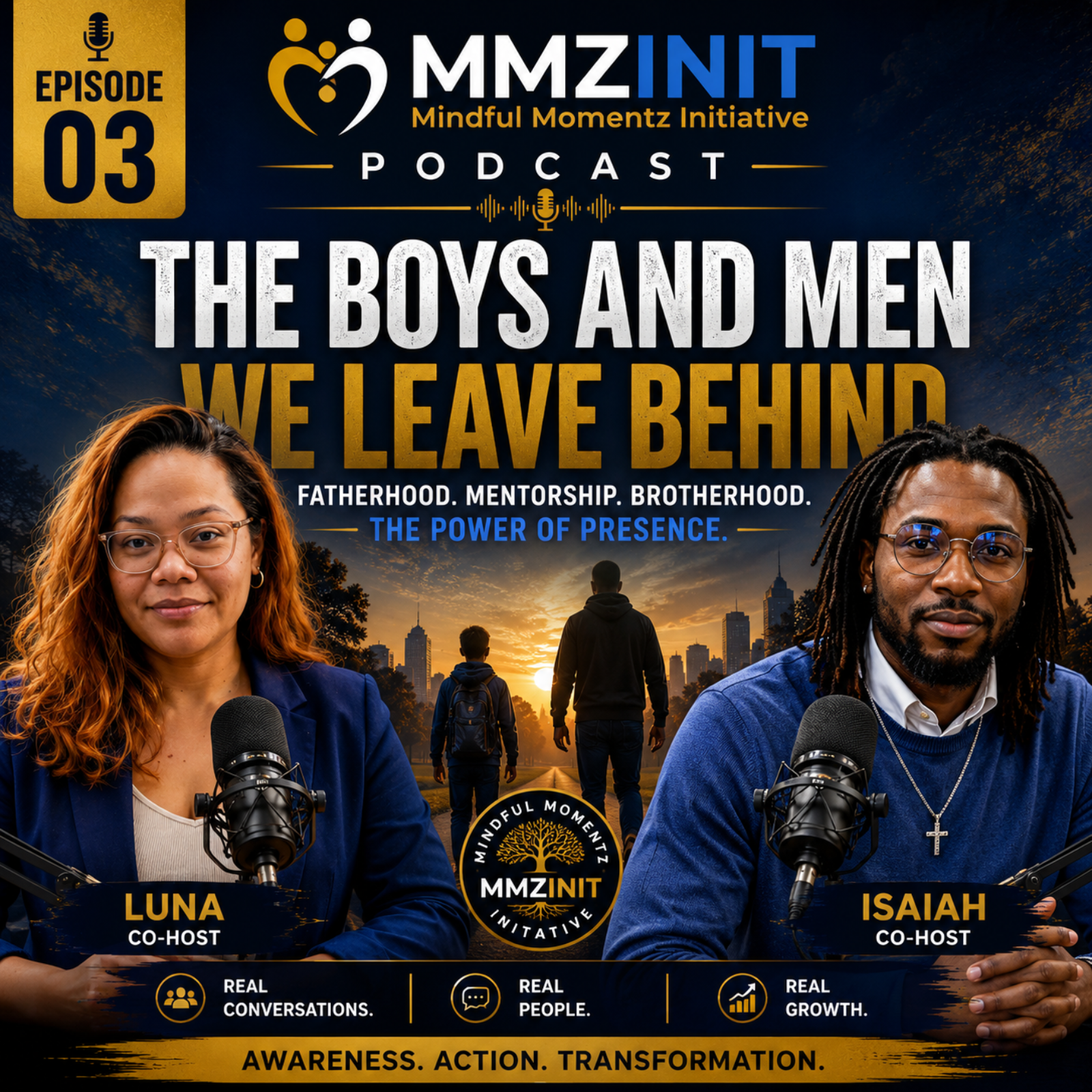 Episode 3 of the MMZInit Podcast, The Boys and Men We Leave Behind, hosts Luna and