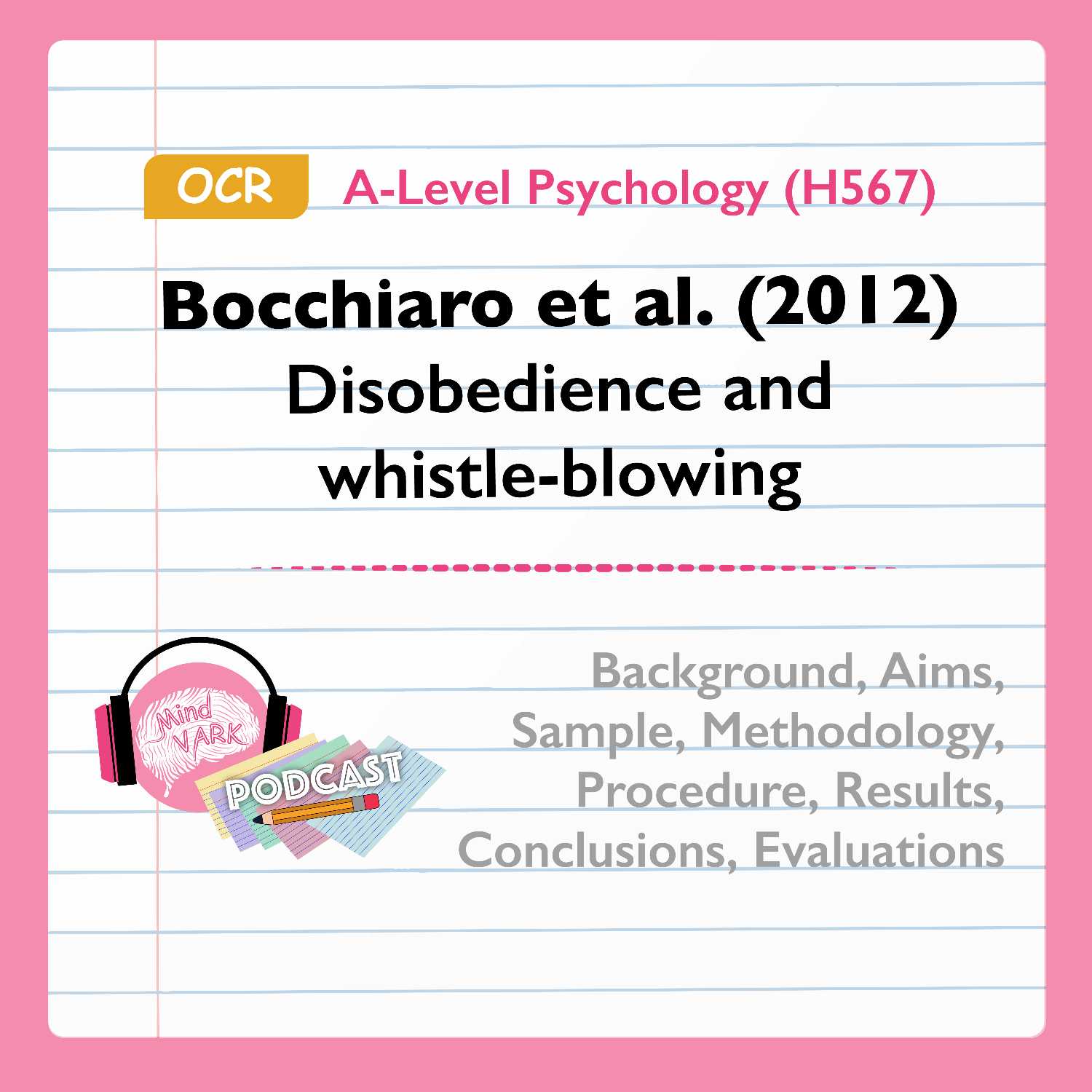 Bocchiaro et al. (2012) Disobedience and whistle-blowing | OCR A-Level Psychology (H567)