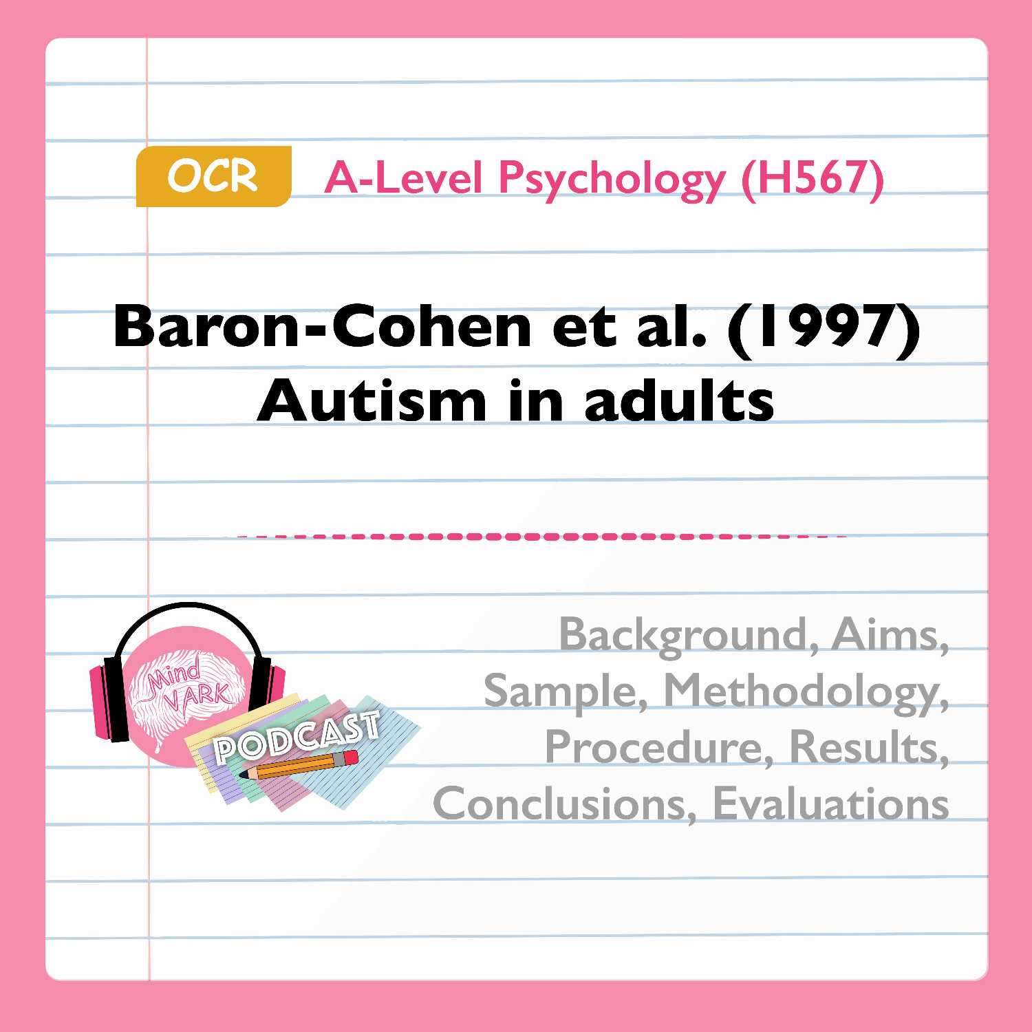 Baron-Cohen et al. (1997) Autism in adults