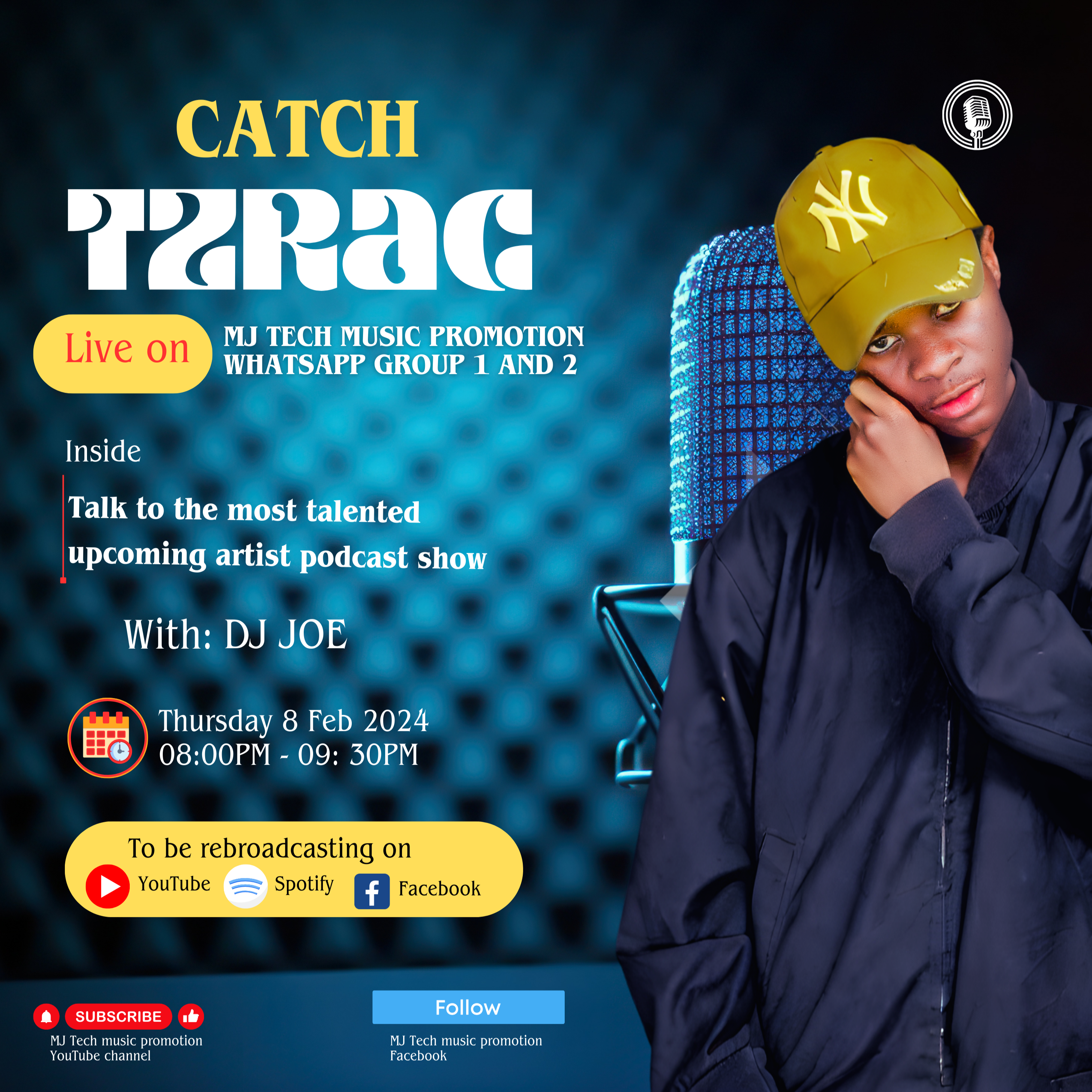 Upcoming artist Talk show podcast with TZRAC 