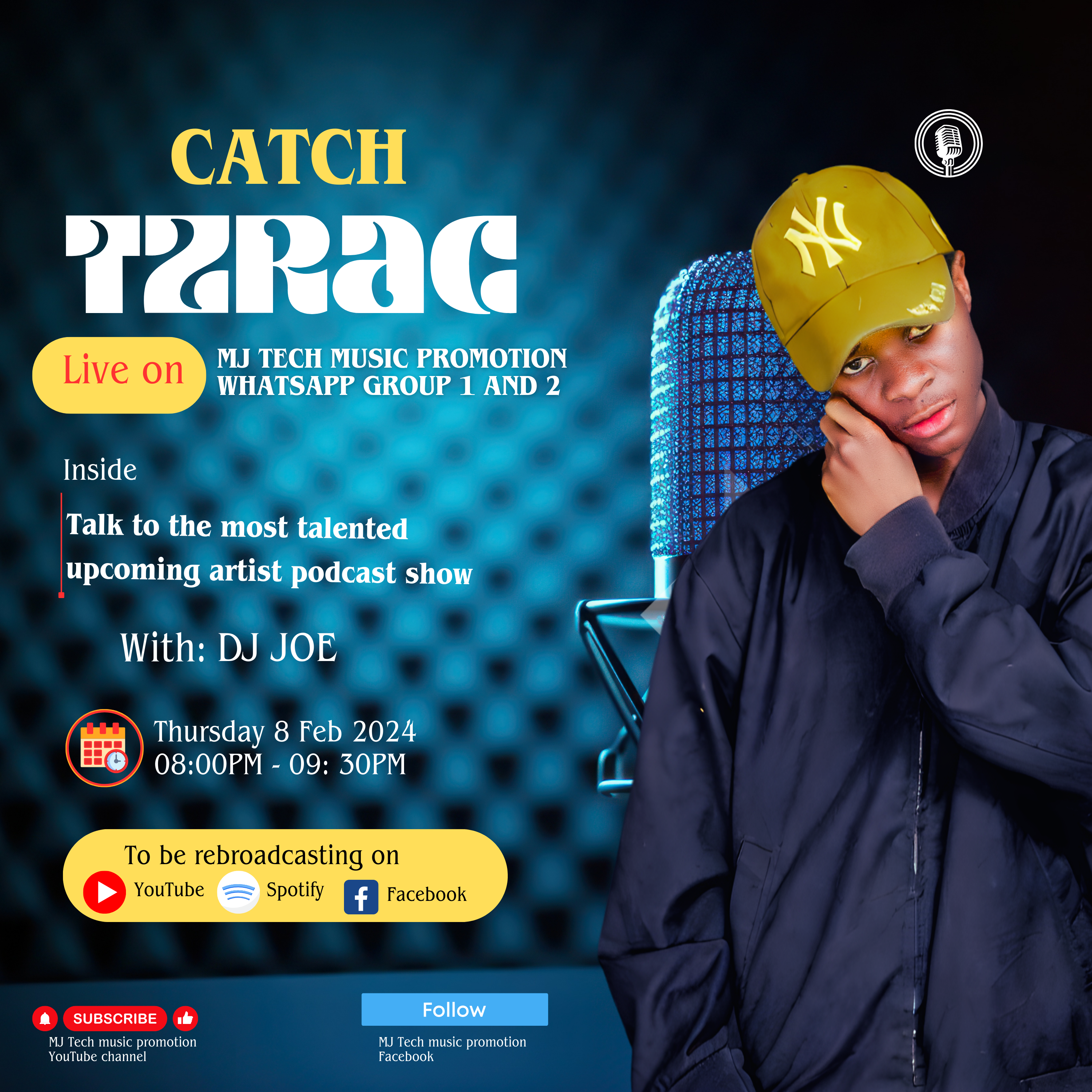 Upcoming artist Talk show podcast with TZRAC  episode artwork