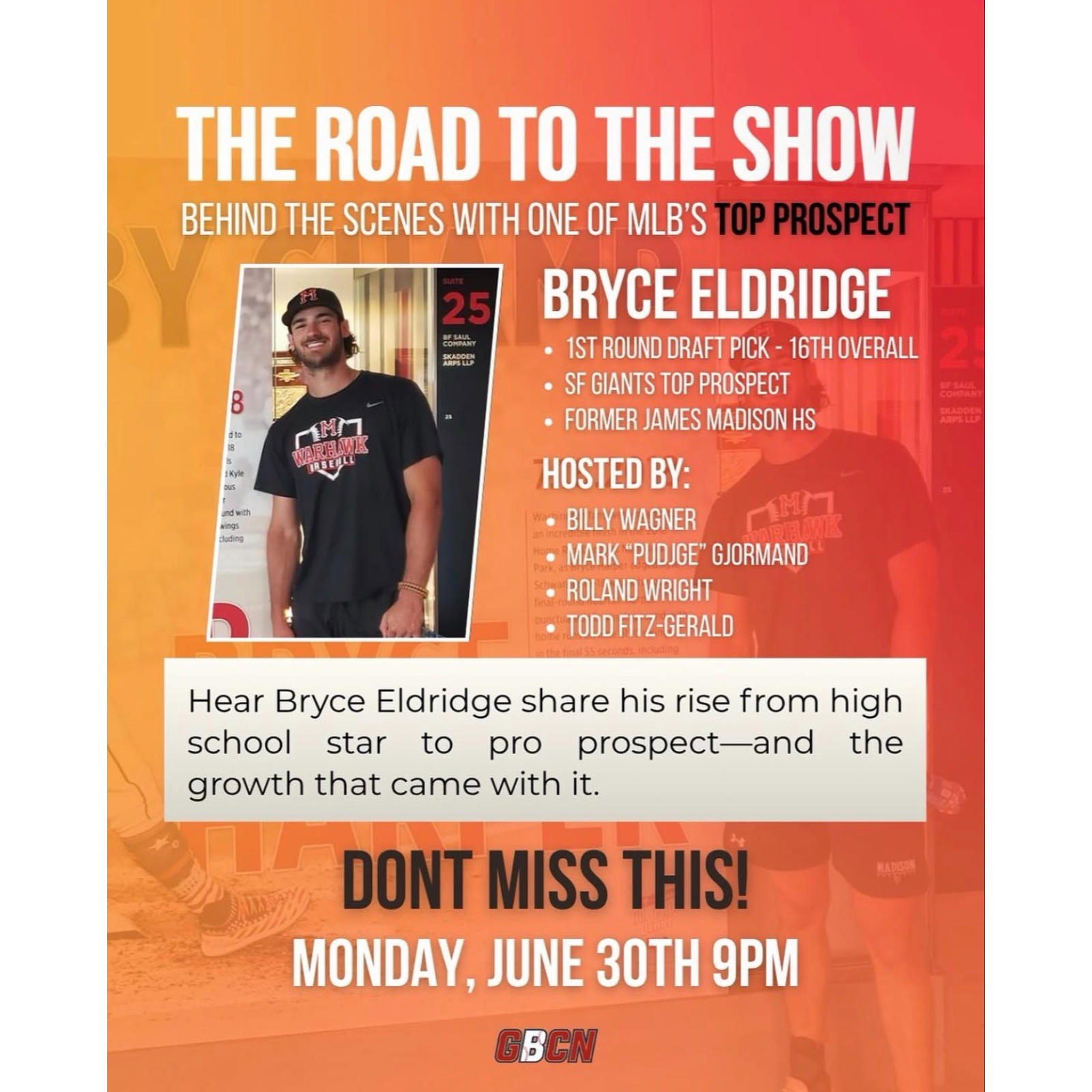 Episode 7: The Road to the Show w/ Bryce Eldridge episode artwork