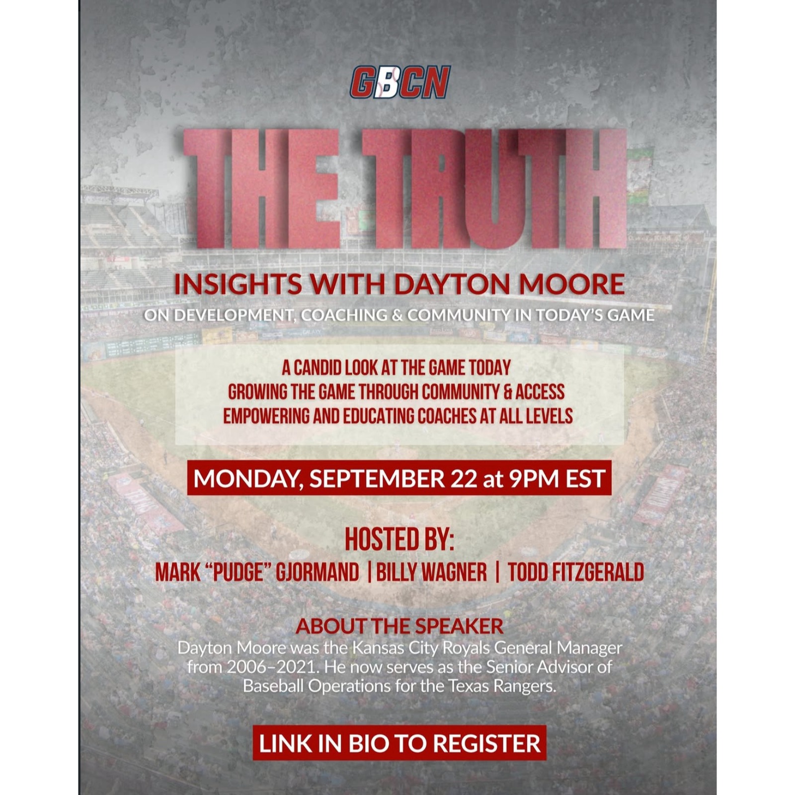 Episode 13: The Truth - Insights w/ Dayton Moore episode artwork