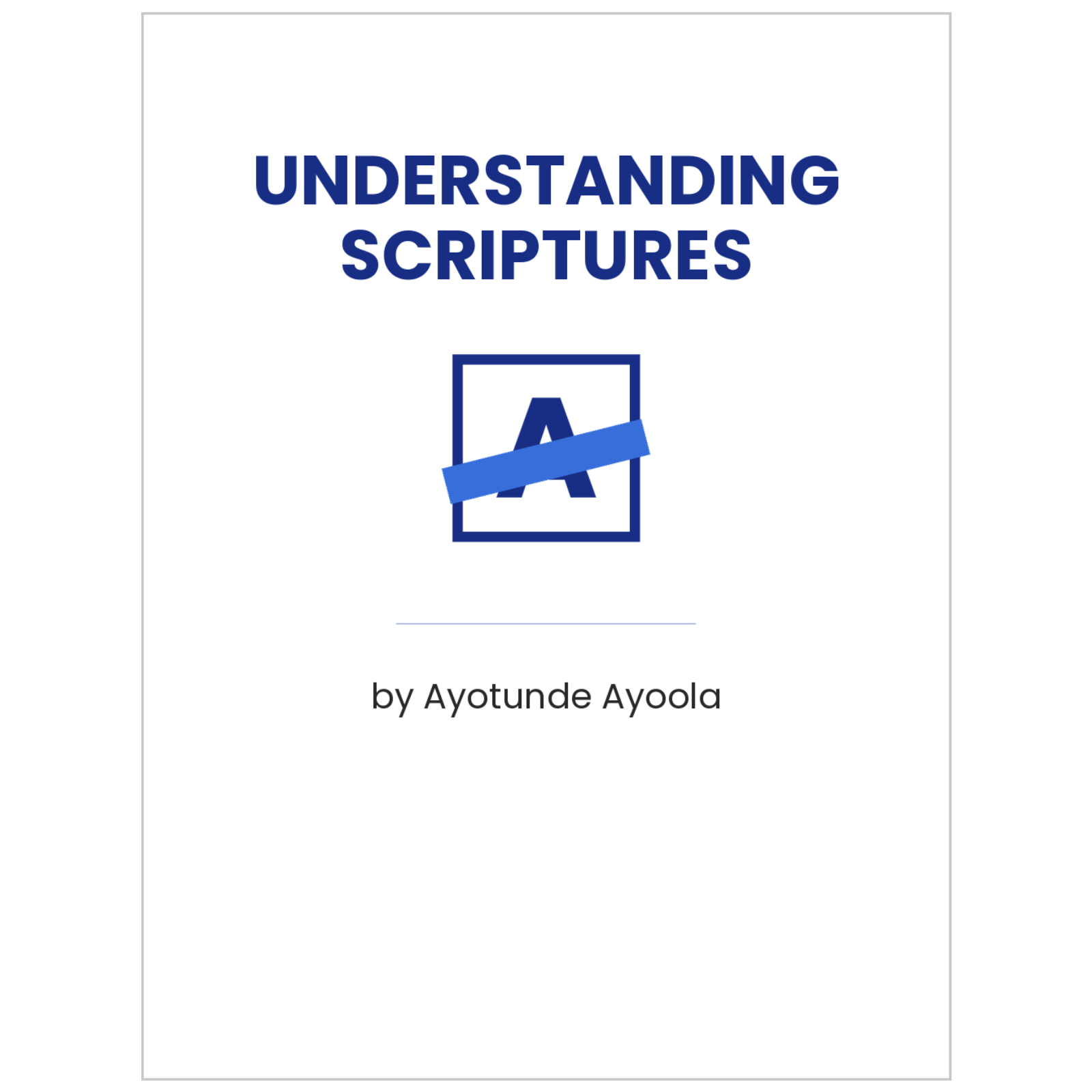 Understanding Scriptures episode artwork