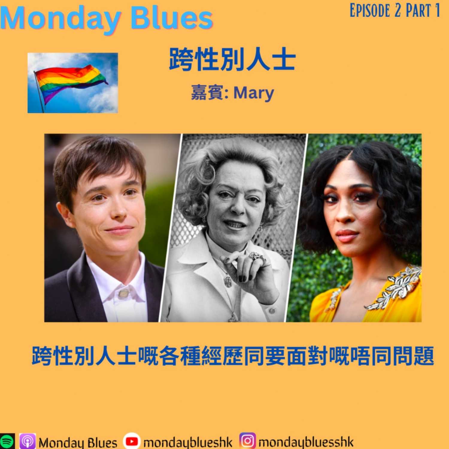 Monday Blows #2 Part 1 跨性別人士(嘉賓Mary) 嘅各種經歷同要面對嘅唔同問題