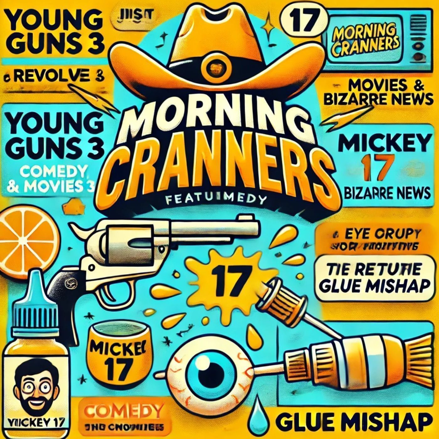 🎙️ Morning Crankers: National Days, Young Guns 3, Mickey 17, Last Breath & Glue-Eyed Chaos! episode artwork