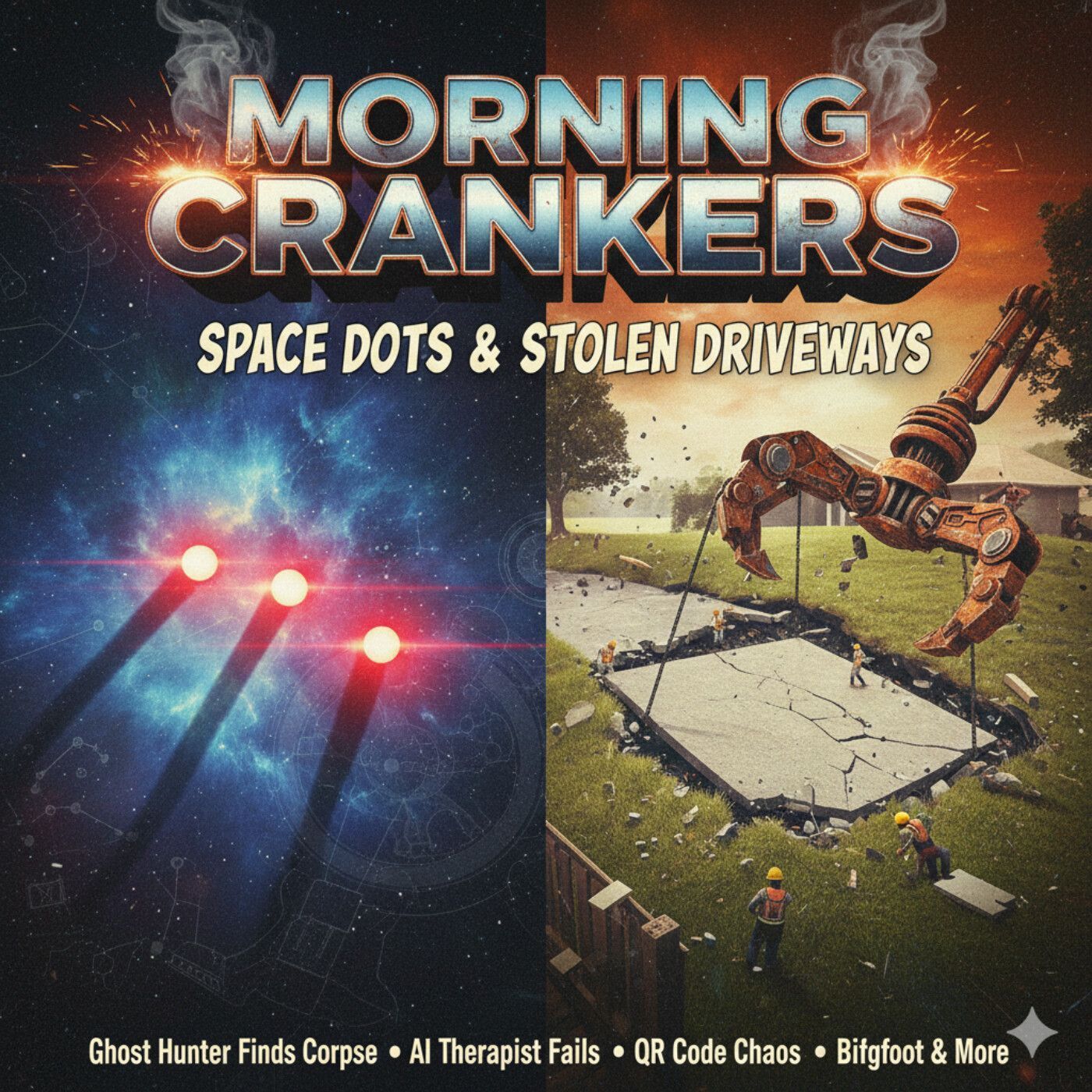 159: Space Dots, Stolen Driveways & The Universe Losing Its Mind | Morning Crankers with Hans episode artwork