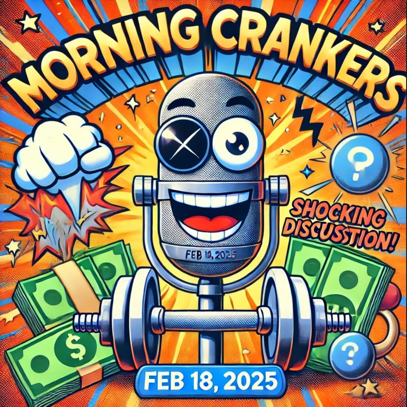 🎙️ Morning Crankers | Red Hulk vs Green Hulk, Cost of Living in St. Louis & Gym Stereotypes | 2/18/2025 episode artwork