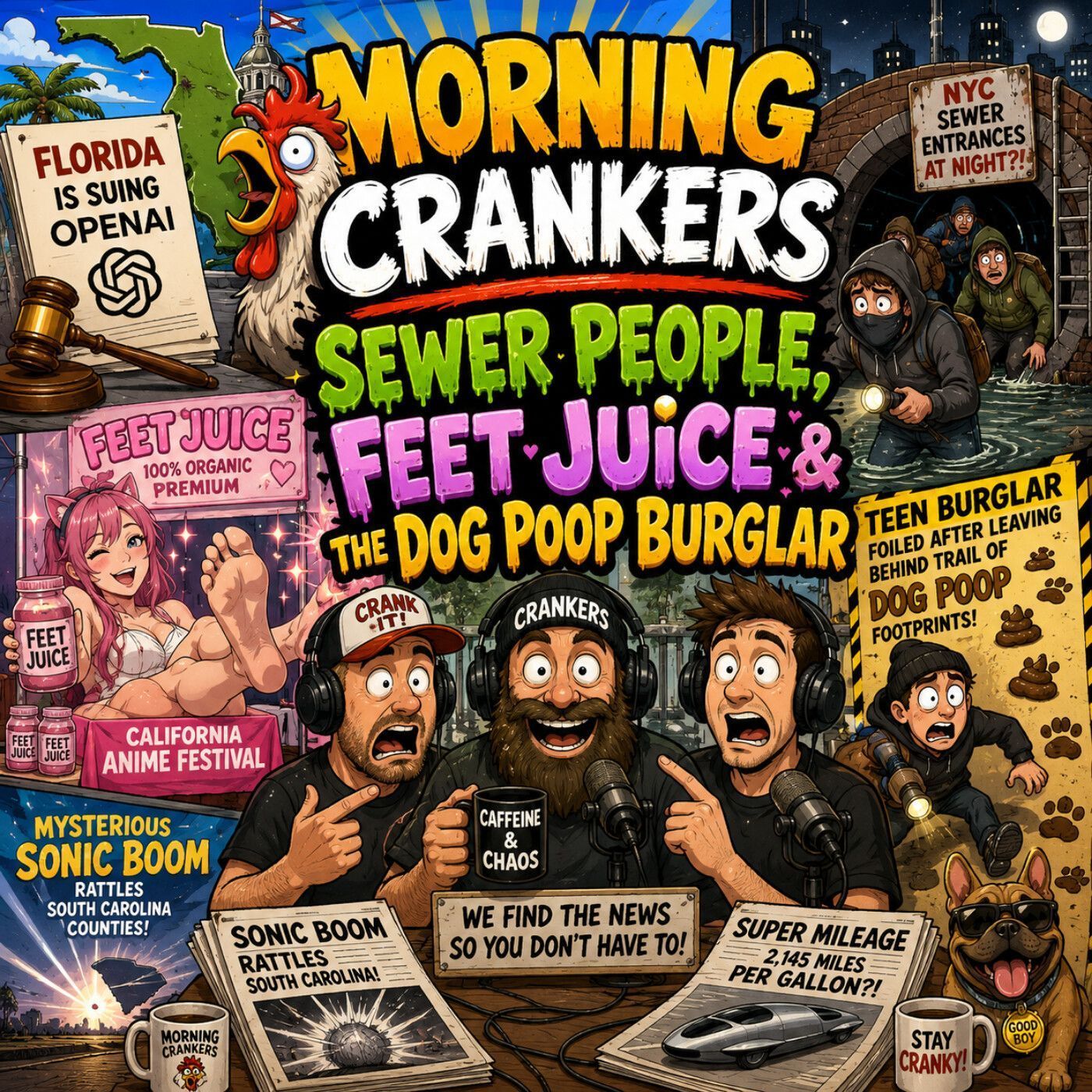 180: Morning Crankers: Sewer People, Feet Juice & the Dog Poop Burglar episode artwork