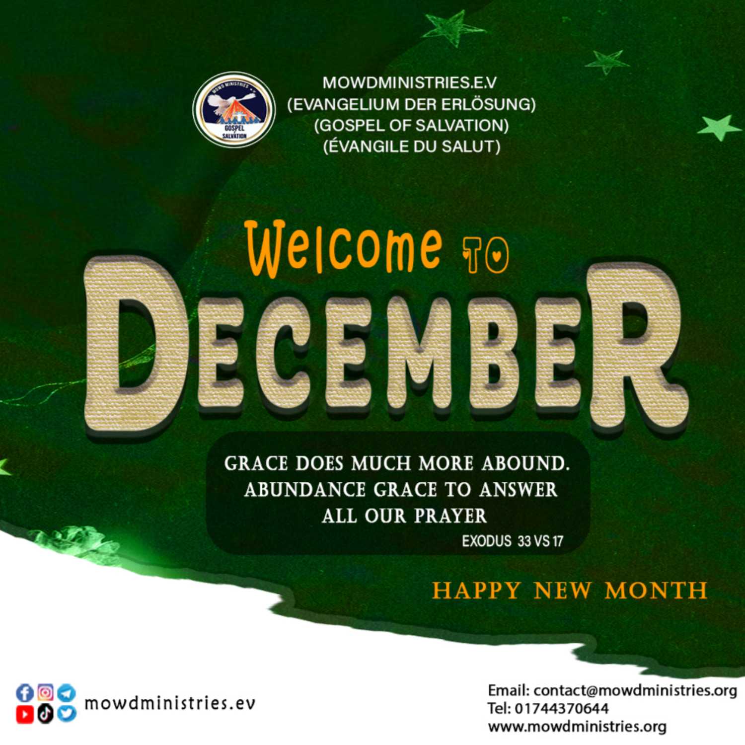 December Month, Grace does much more abound. Abundance grace to answer all our prayer. podcast artwork