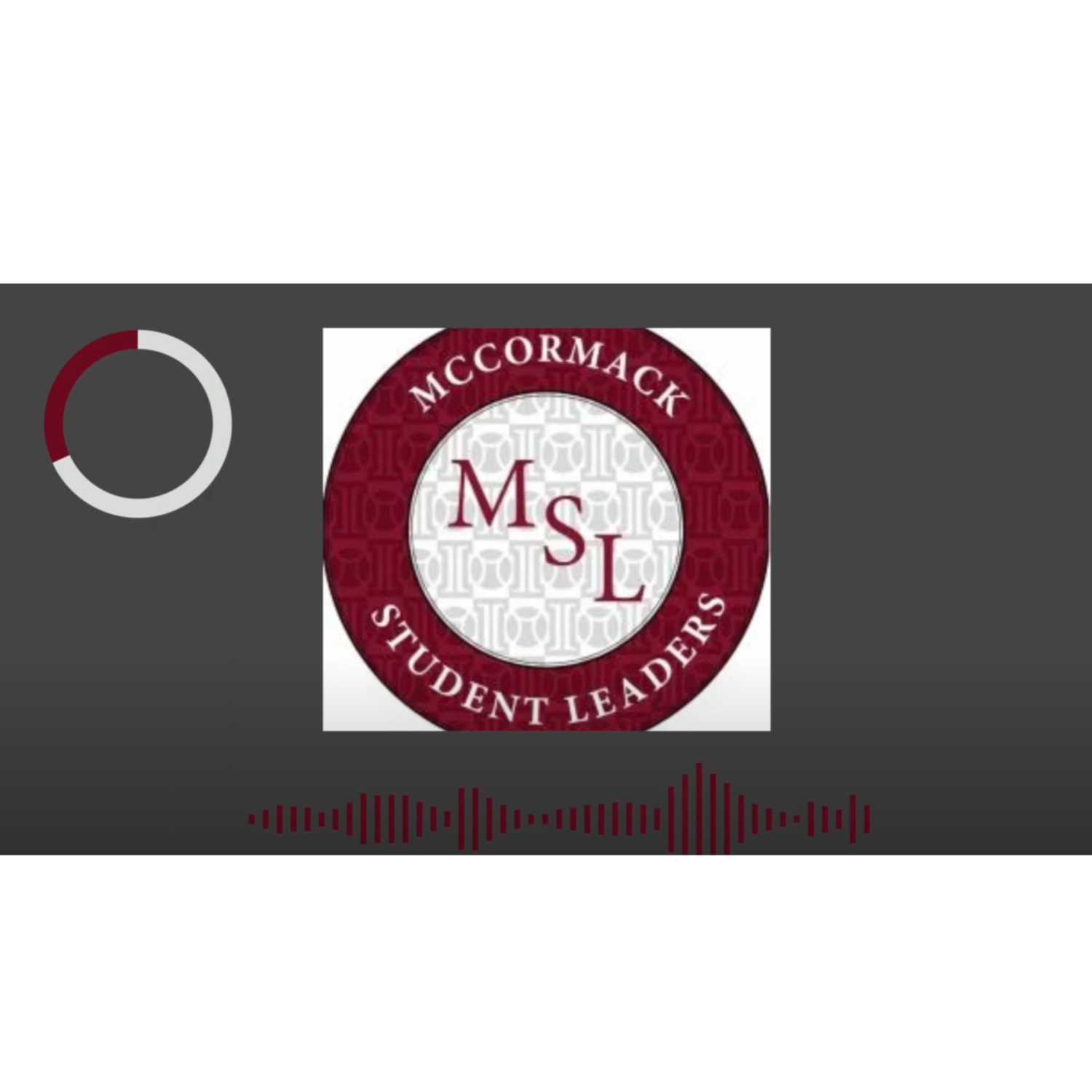 McCormack Student Leaders Podcast
