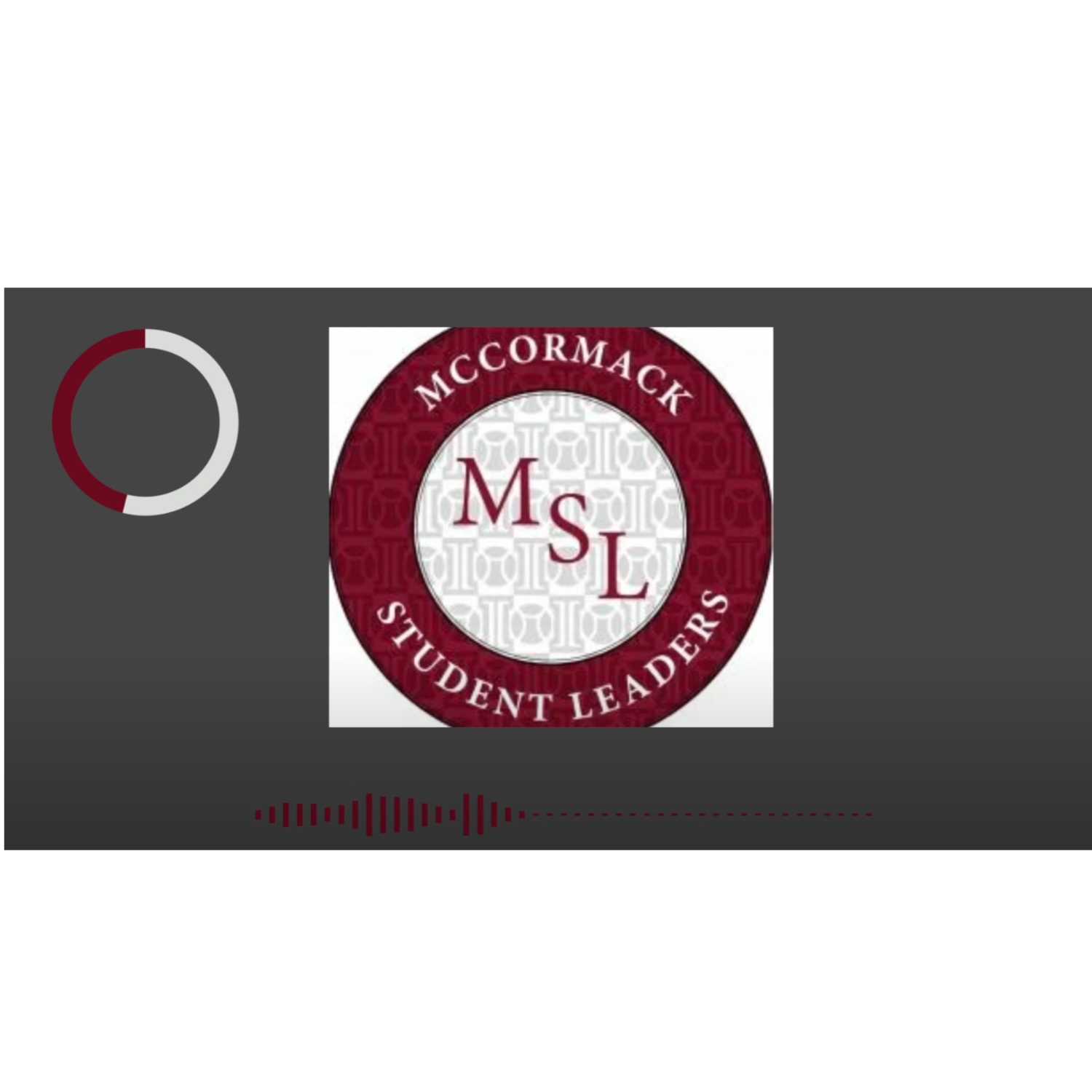 McCormack Student Leaders Podcast