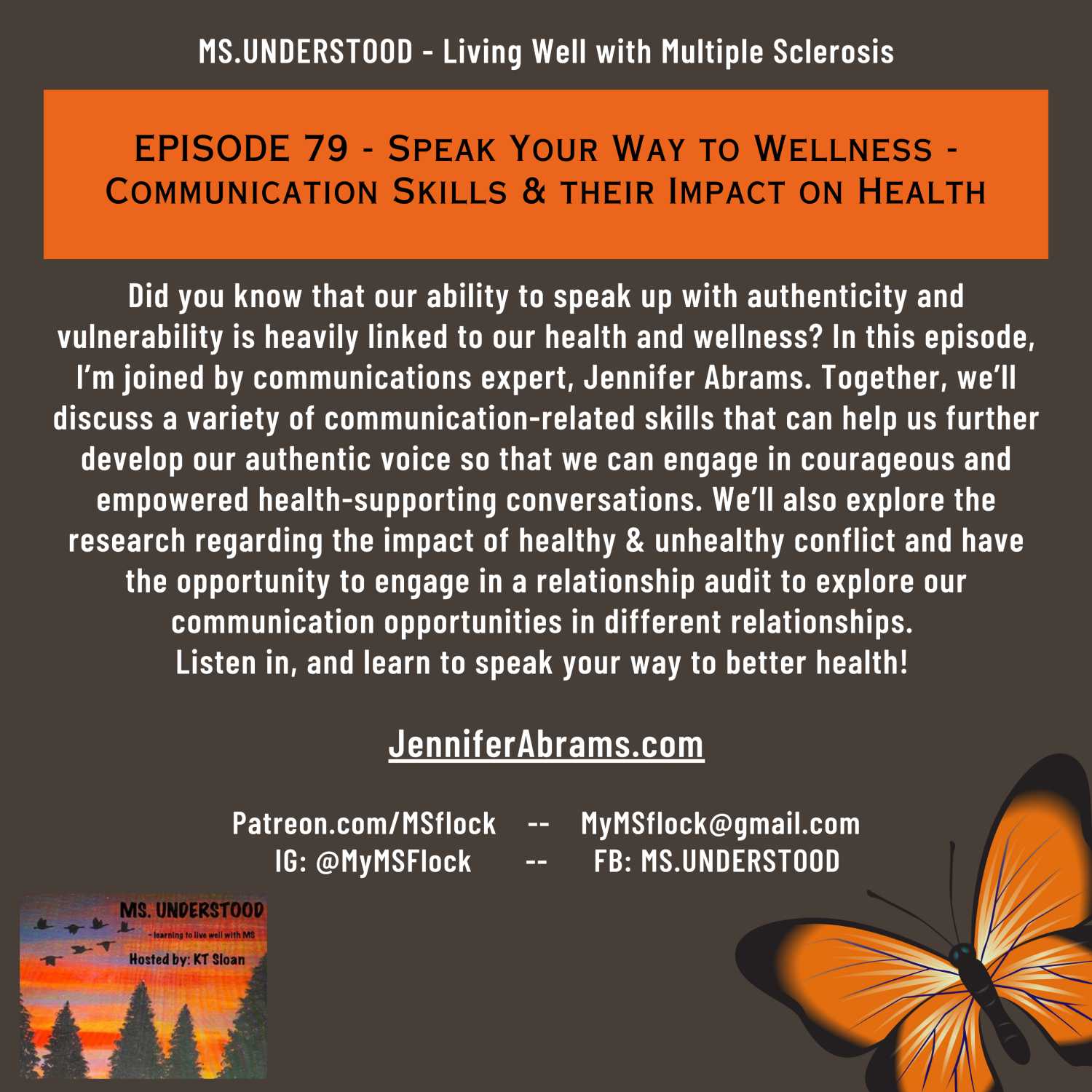 EPISODE 79 - Speak Your Way to Wellness - Communication Skills and their Impact on Health