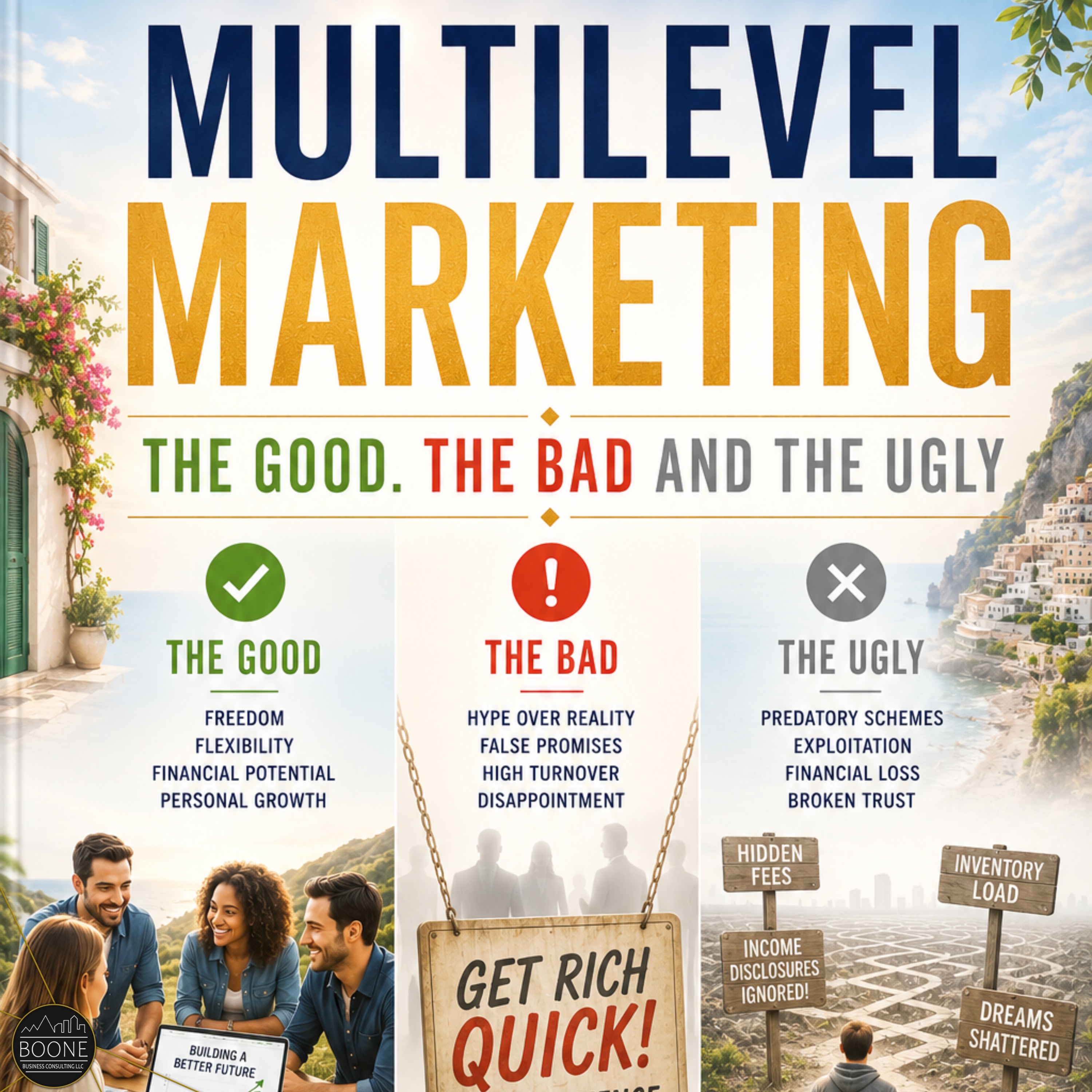 Multi-Level Marketing, The Good, The Bad, and The Ugly